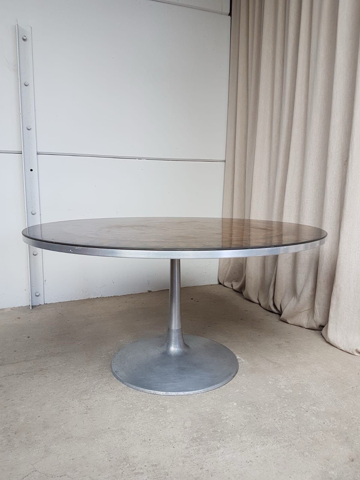 Vtg Mid Century Danish Tulip Dining Table Poul Cadovius Cado France & Son R844 photo for sale