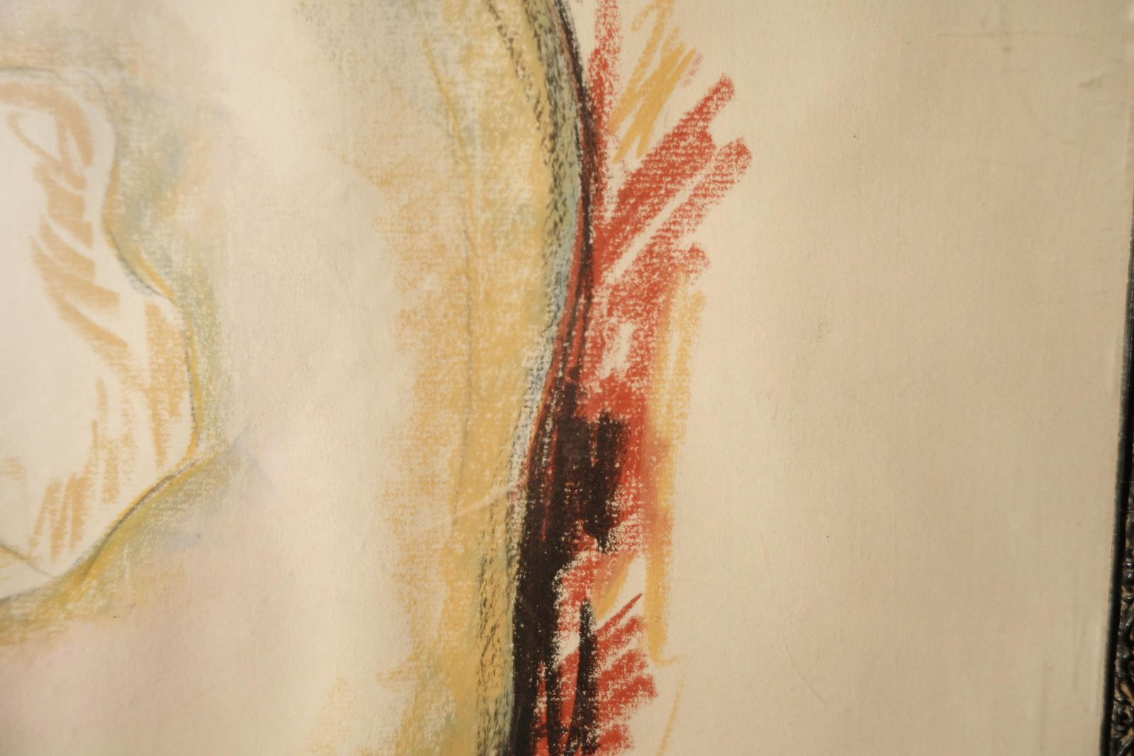 Original Nude Pastel Drawing Sketch – Artist Wall Art Decor photo buy