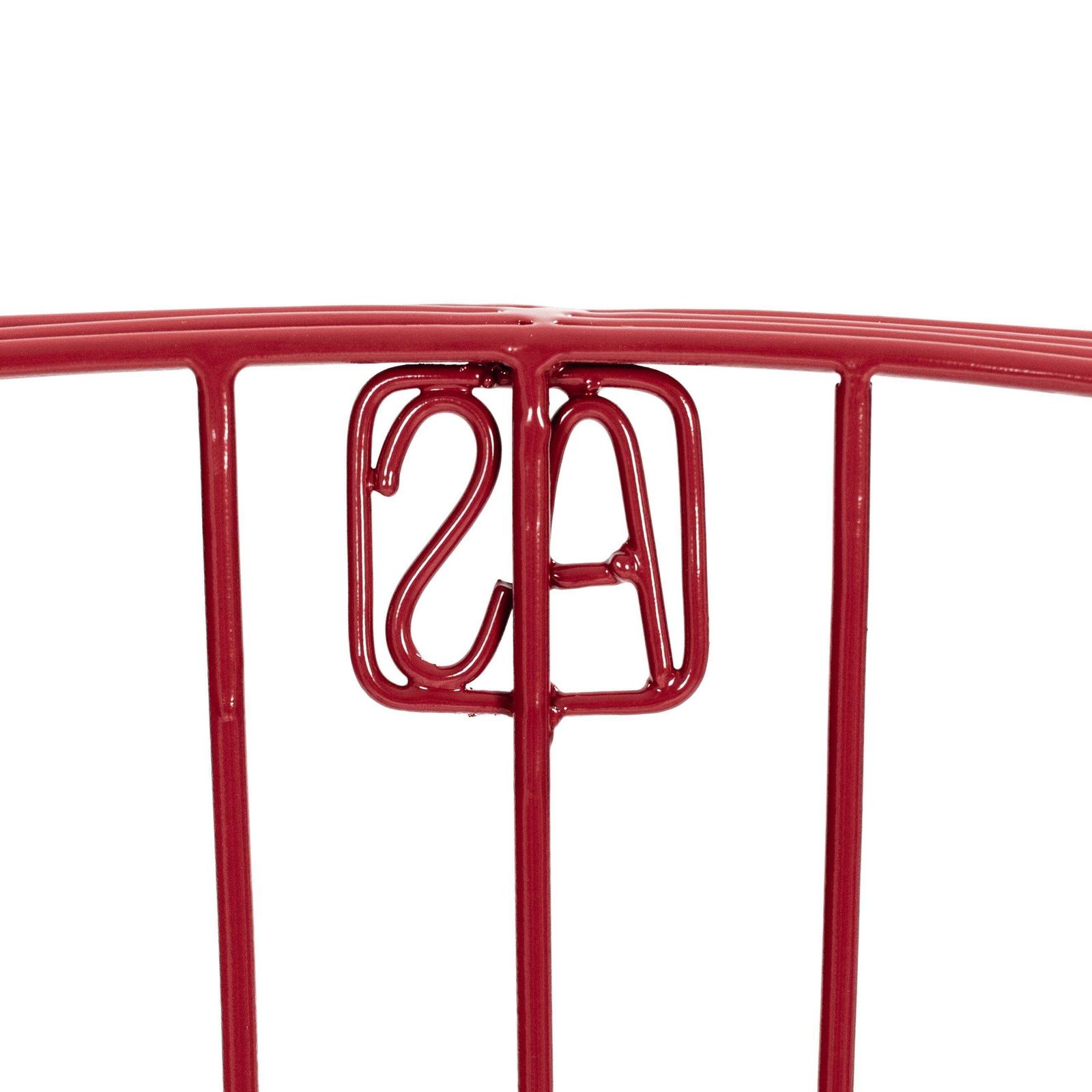 photo vinterior Pair Of Red Modern Italian Armchairs In Welded Construction By A. Spazzapan 2005