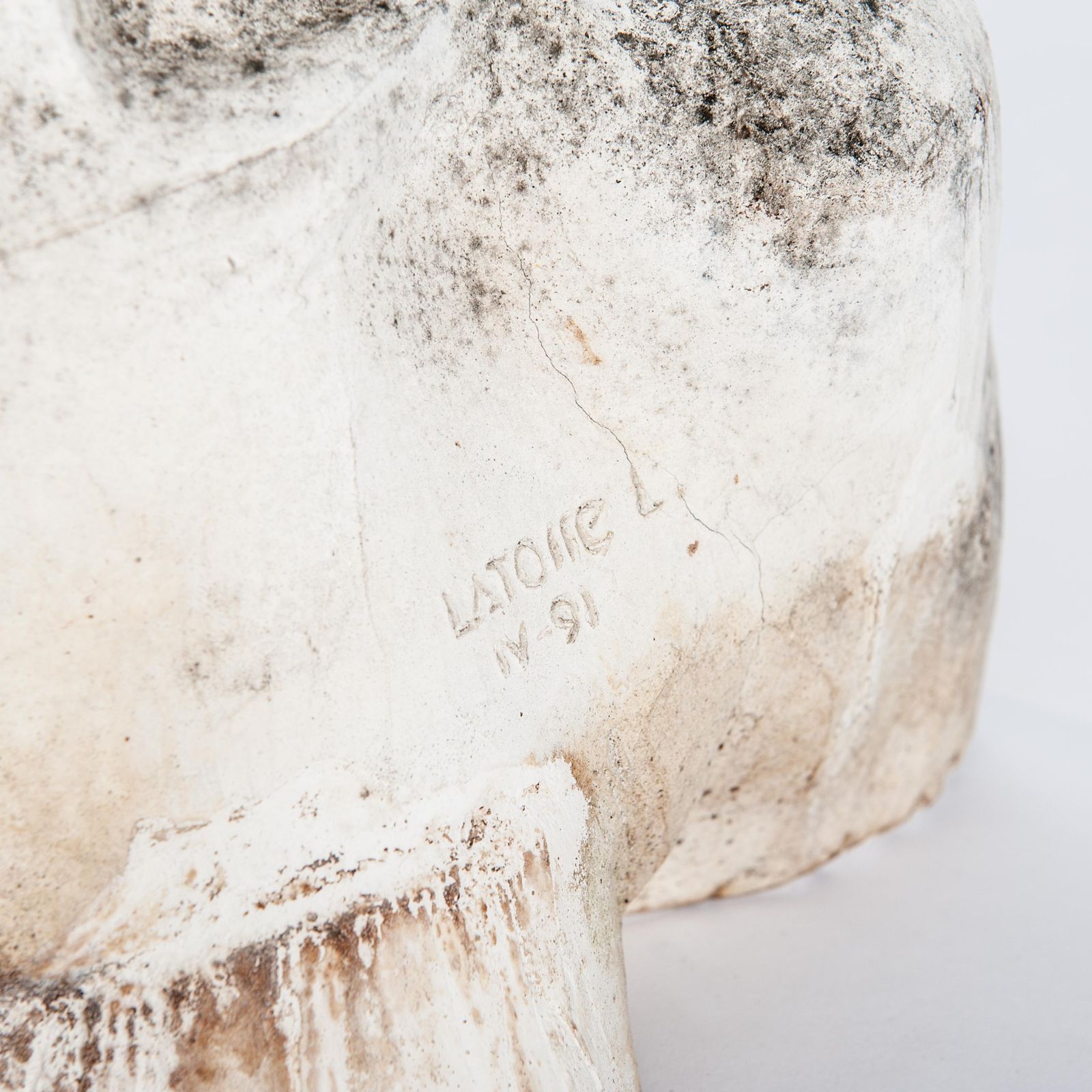 Modern Spanish White Plaster Female Bust Sculpture By Lucita Latorre, 1991 photo for sale