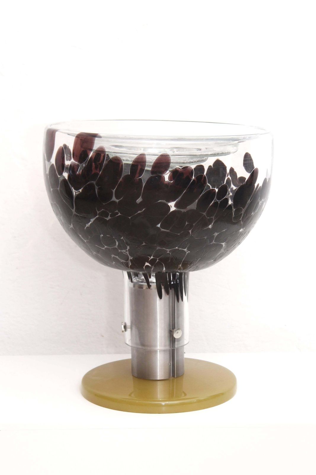 Extraordinary Italian Violet Transparent Murano Glass Table Lamp From The 1960s photo 1696.0