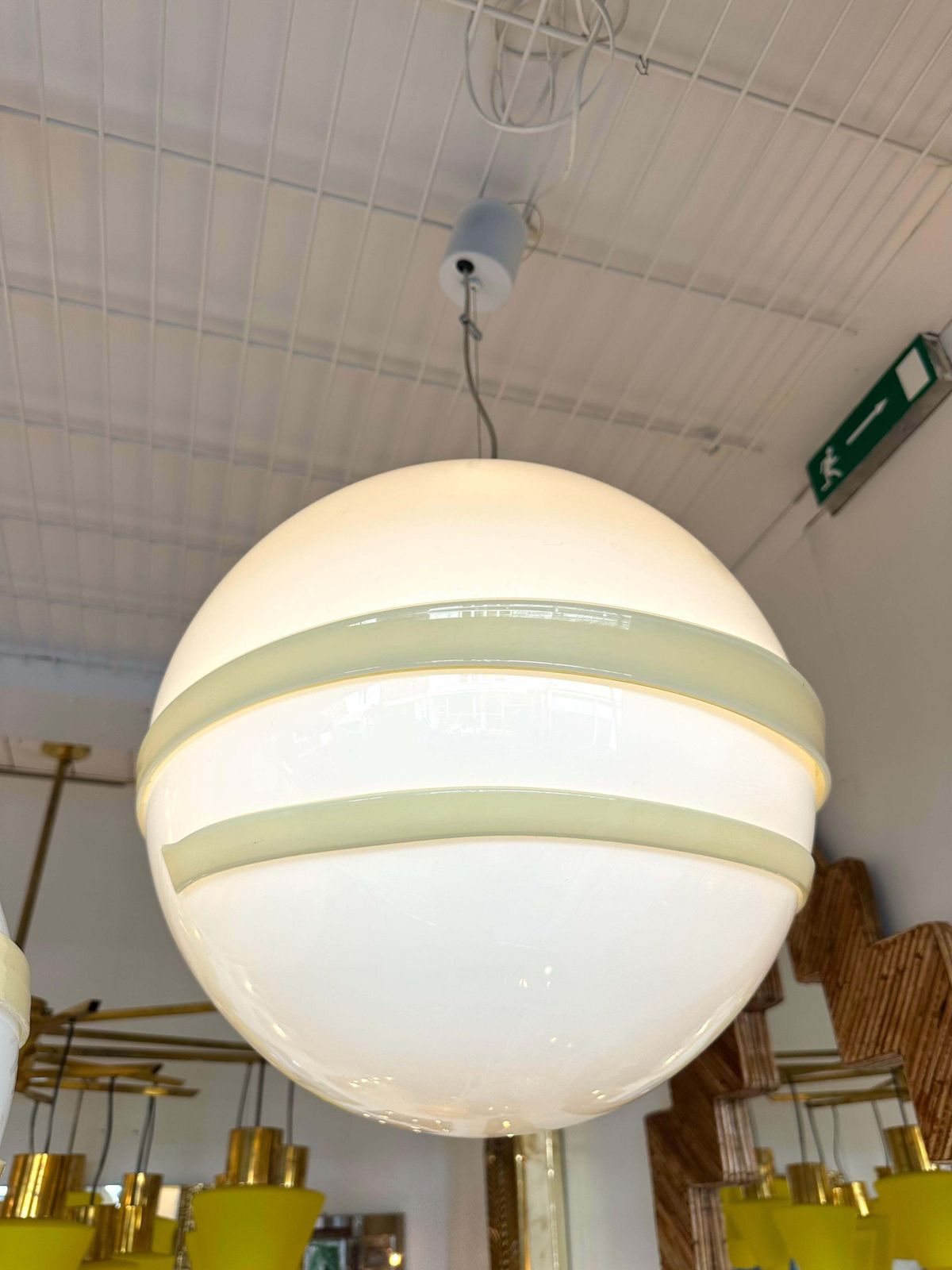 Saturn Ball Murano Glass Pendant Lighting By Murano Due, Italy, 1990s photo buy