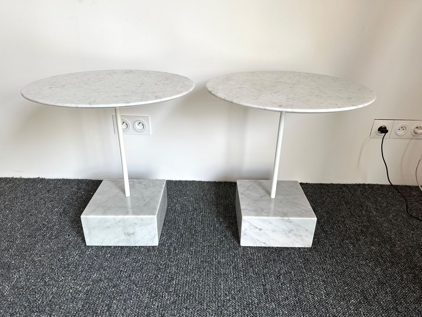 7709.0 Pair Of Side Tables Primavera By Ettore Sottsass, Italy, 1980s photo