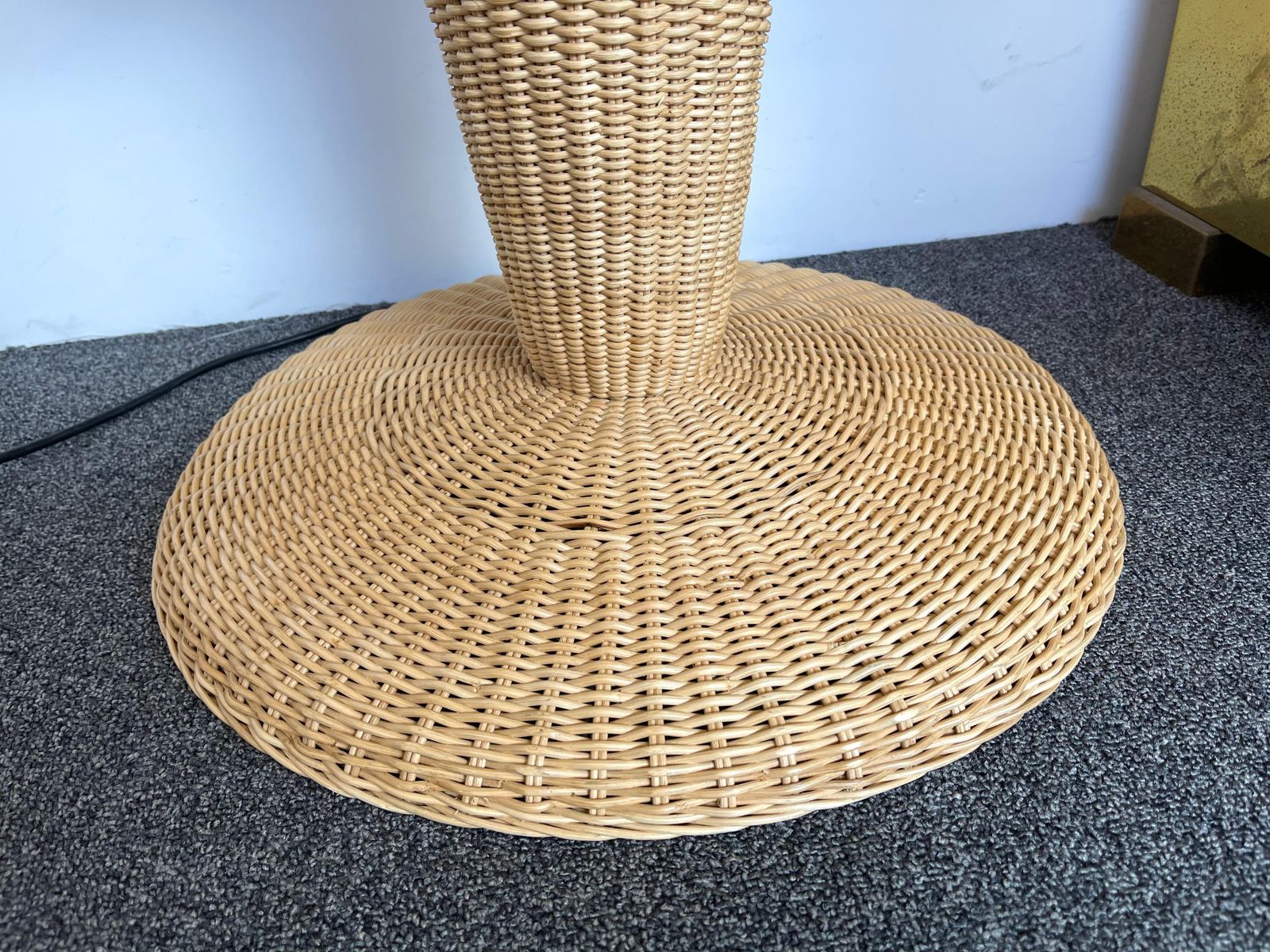 Rattan Floor Lamp By Gasparucci Italo, Italy, 1980s photo vinterior