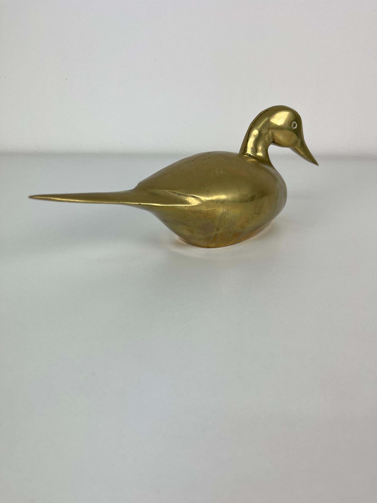 Lovely Mid Century Brass Duck, Made In Italy  1960s photo buy