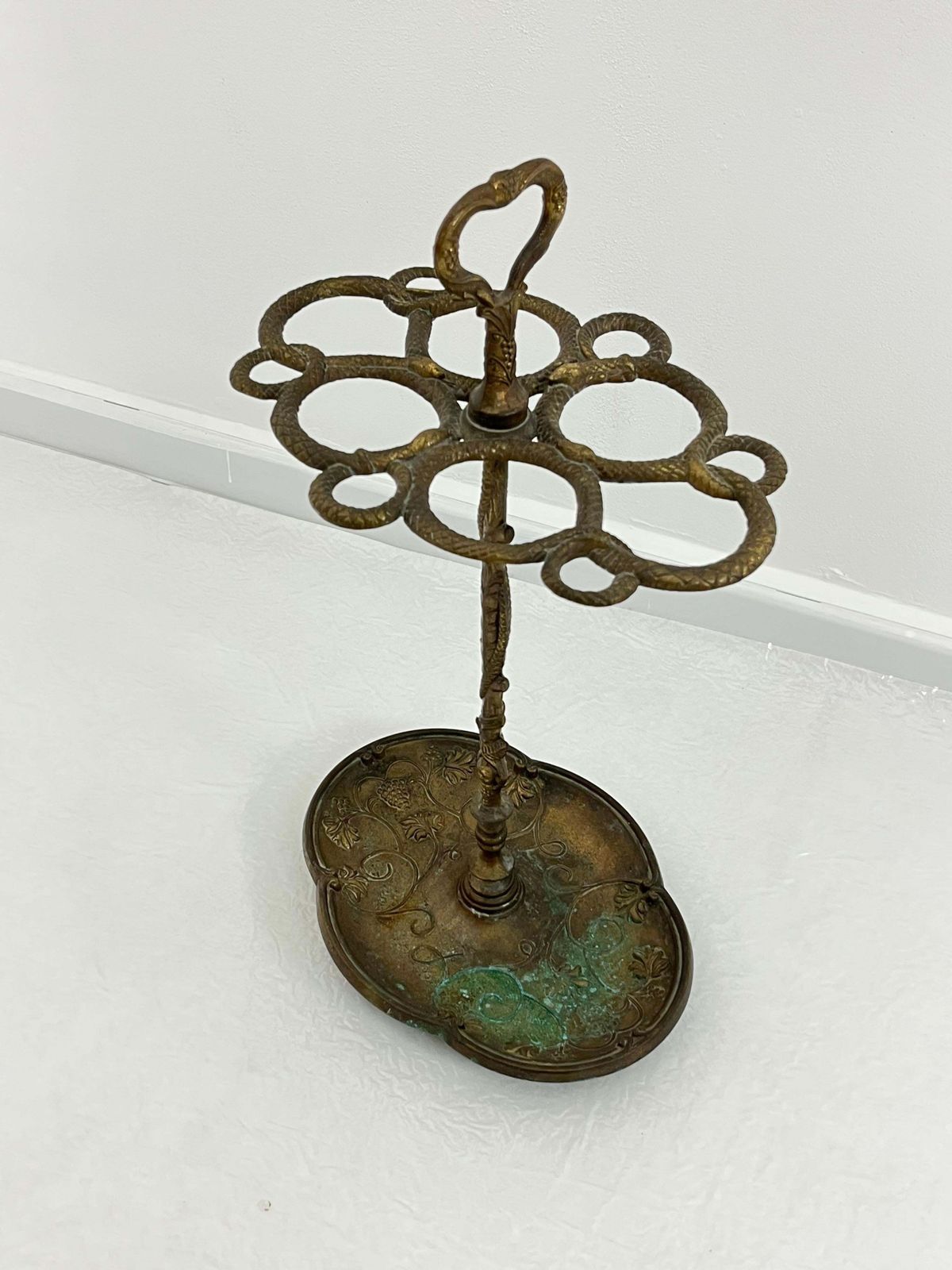 Mid Century Bronze Umbrella Stand, Made In Italy 1940s photo 574.0