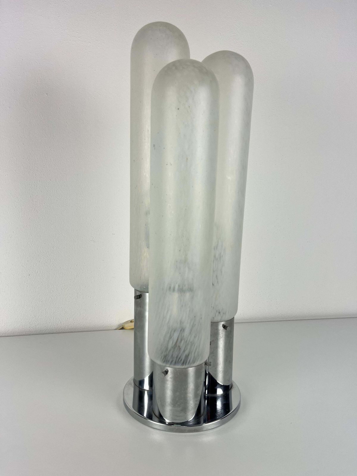 3 Light Murano Glass Table Lamp By Carlo Nason For Mazzega, 1970s photo buy