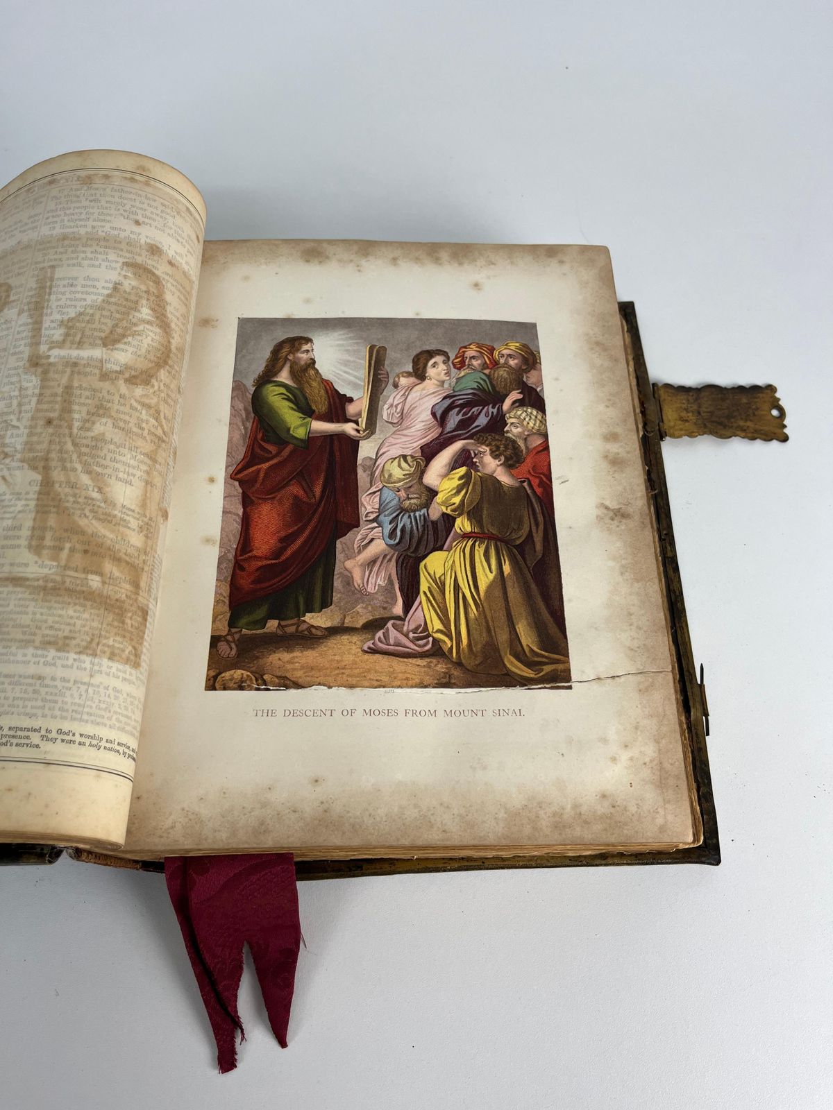 photo furniture "The Holy Bible" By Rev. John Brown, 1870s
