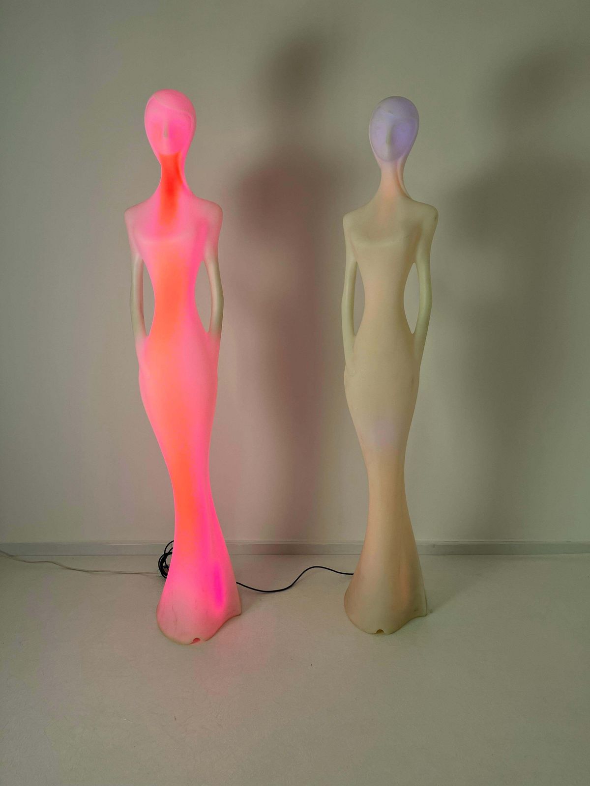 Set Of 2 "Penelope" Floor Lamps, Made In Italy, 210 Cm Of Height. photo furniture