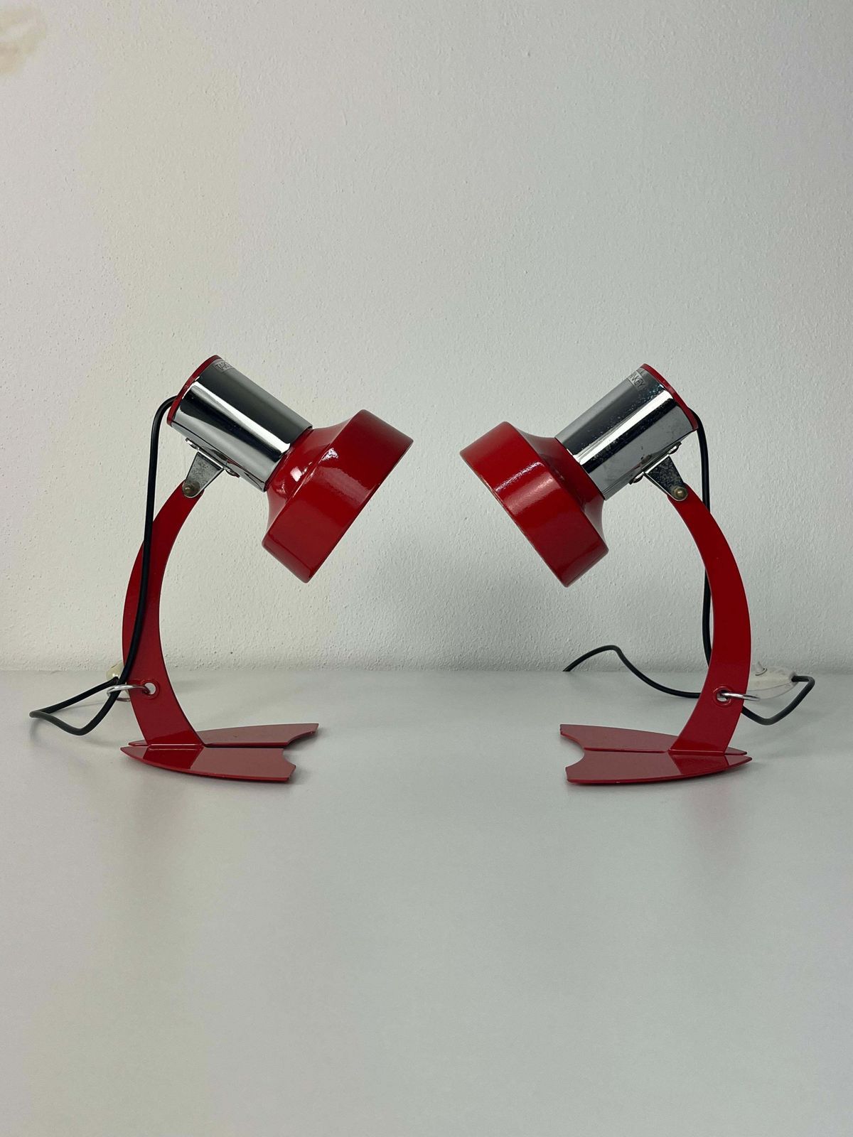 Set Of 2 Made In Italy Bedside Lamps Targetti Sankey, 1970s photo 412.0