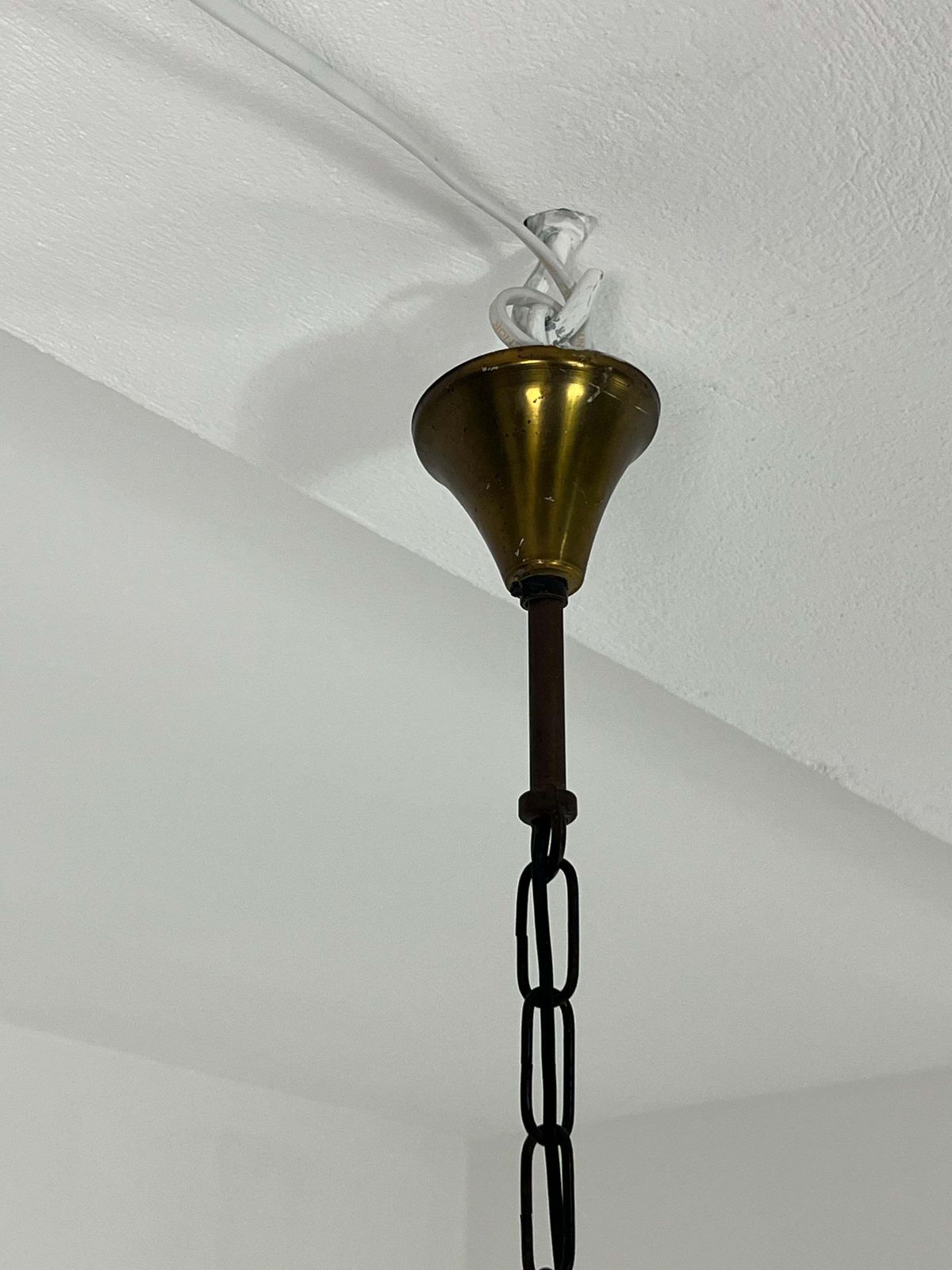 Mid Century Murano Glass Art Deco Chandelier, 1950s photo for sale