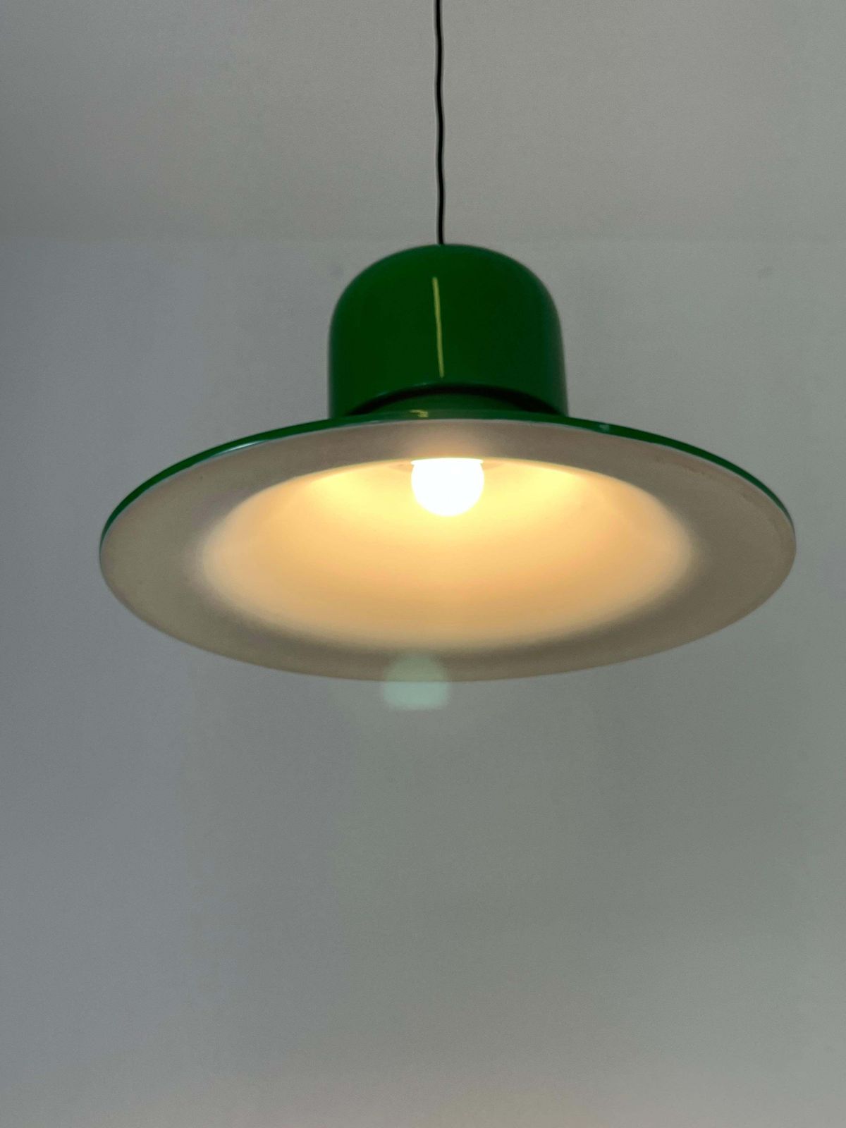 photo vinterior Pendant Lamp By Joe Colombo For Stilnovo 1960s, Large Diameter 64 Cm