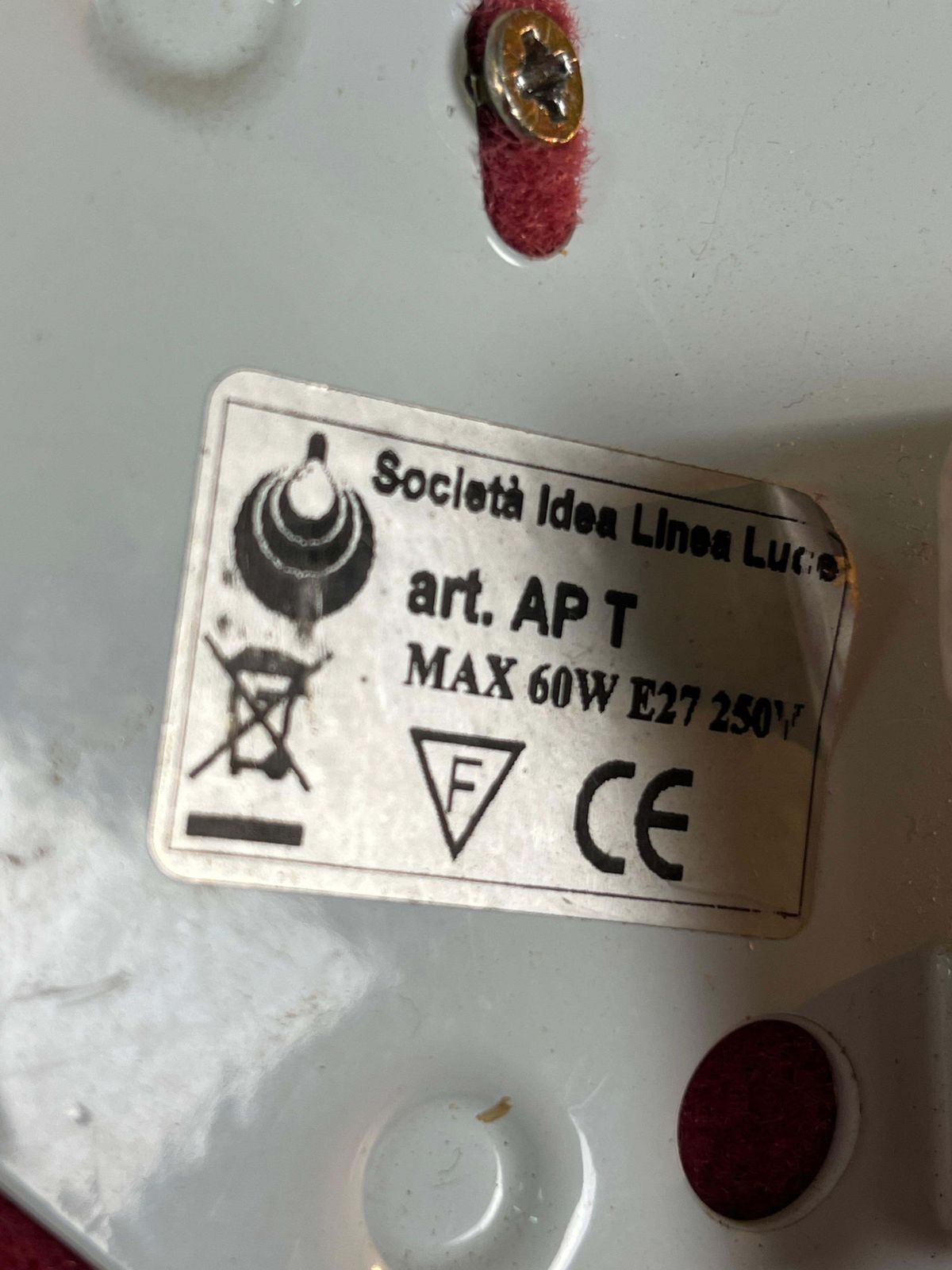 photo for sale Set Of 2 Italian Murano Glass Wall Lamps "Società Italiana Idea Linea Luce" 1980