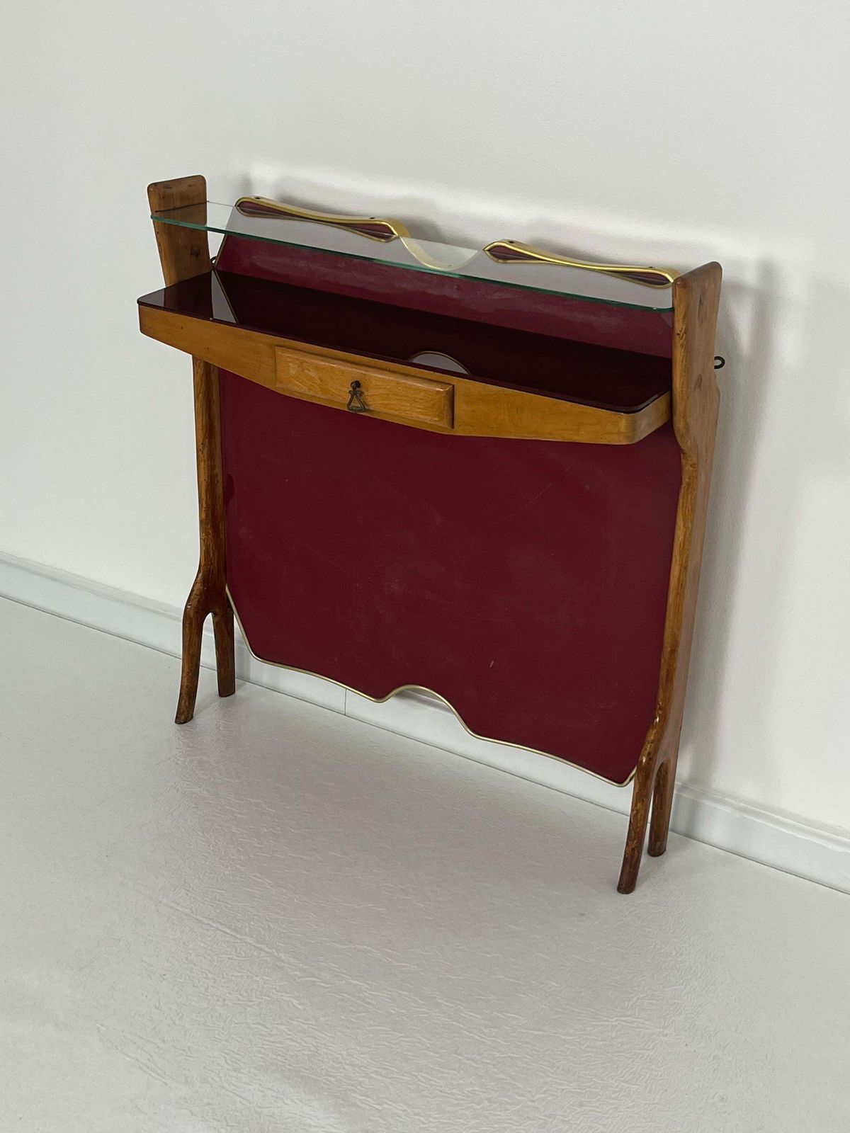 Mid Century Italian Console And Mirror, 1950s photo Furniture