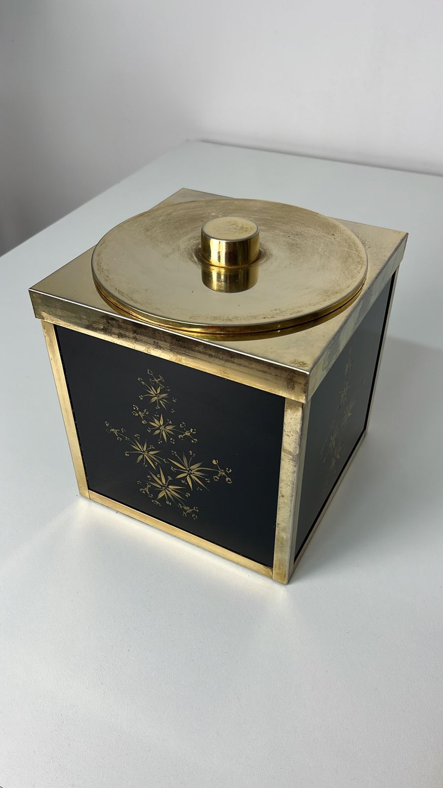 Mid Century Italian Paolo Traversi Brass Ice Bucket, 1960s photo furniture