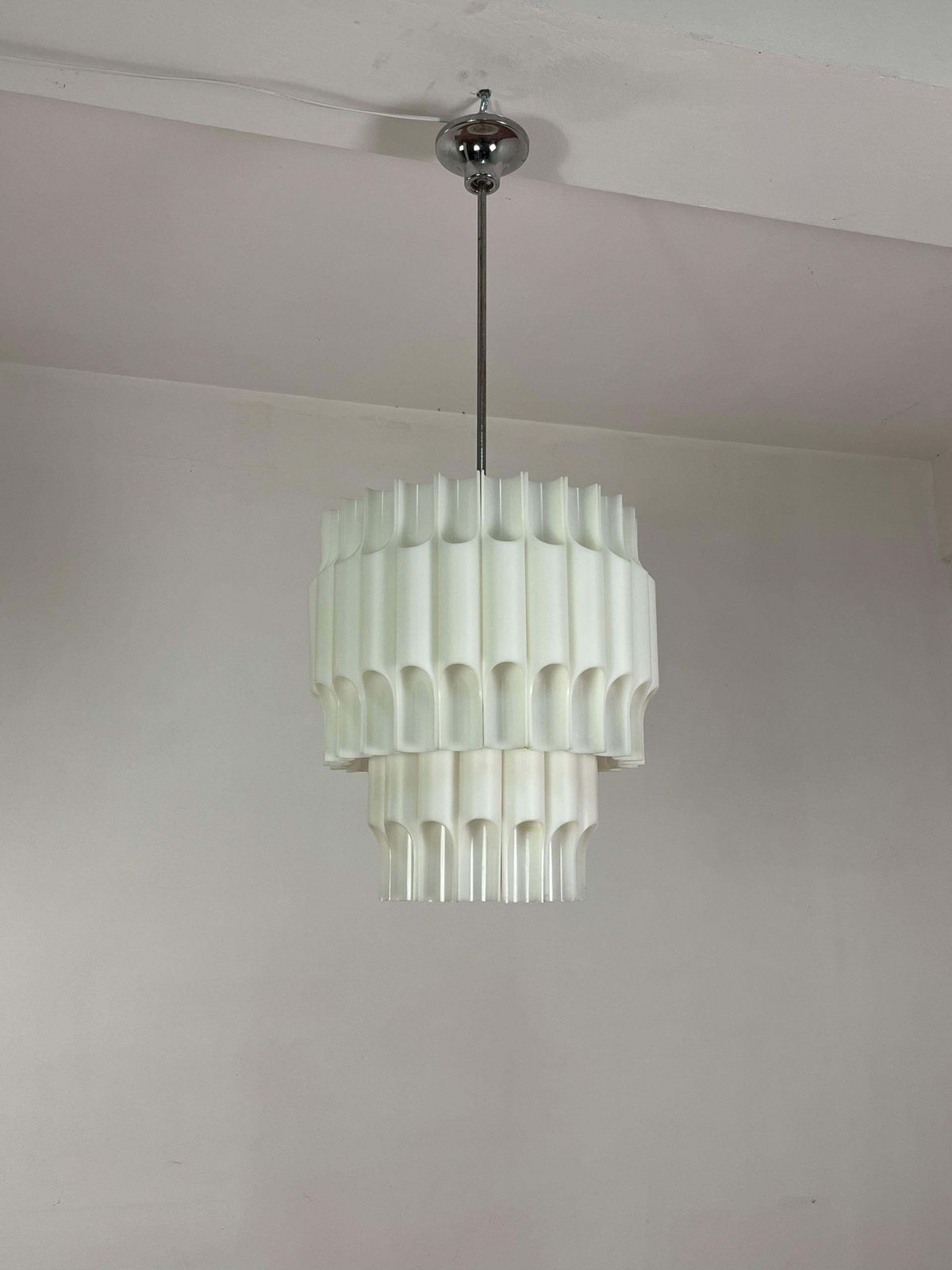 Wonderful "Teulada" Model Chandelier By Carlo Ponzio For Harvey Guzzini, 1972 photo vinterior