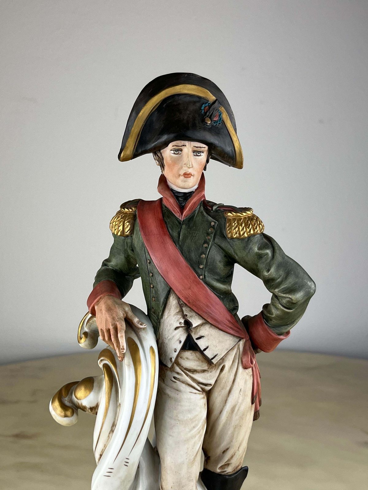 Napoleon Sculpture In Capodimonte Porcelain And Bronze, Italy, 1990s photo furniture