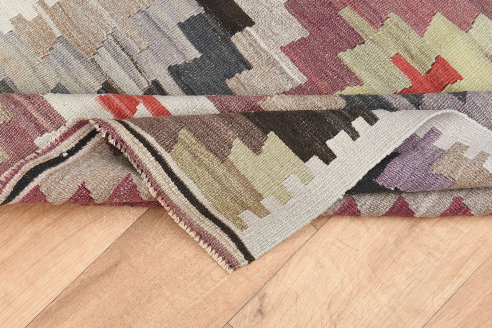 photo for sale 3'1x4'8 Ft, Geometric Style Turkish Kilim Accent Rug, Bathroom Decor, Bath Mat, Wool Bedside Rugs, Vintage Carpet, Wool, Handmade, Flatweave