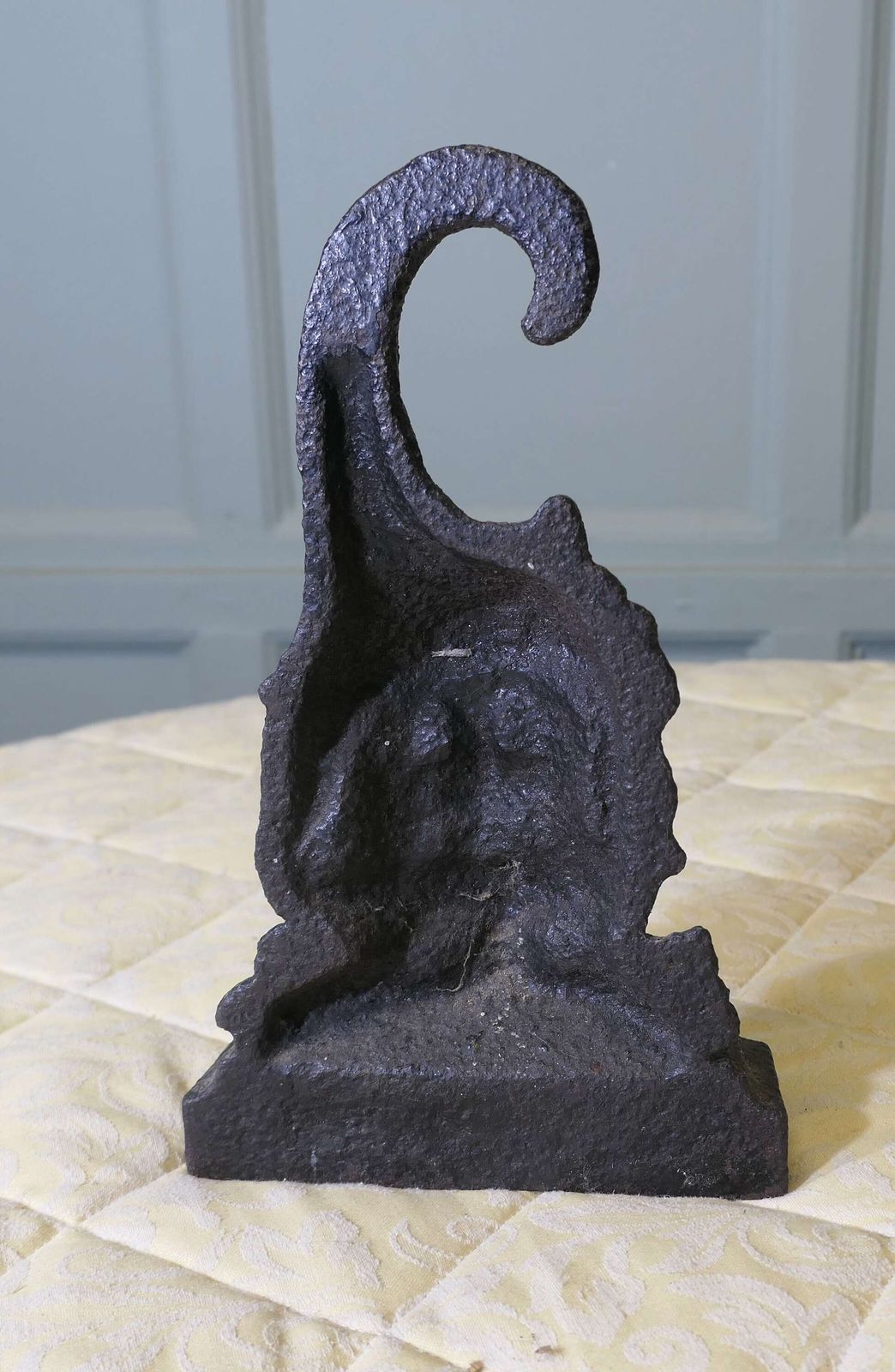 19th Century Cast Iron Bacchus Doorstop photo vinterior