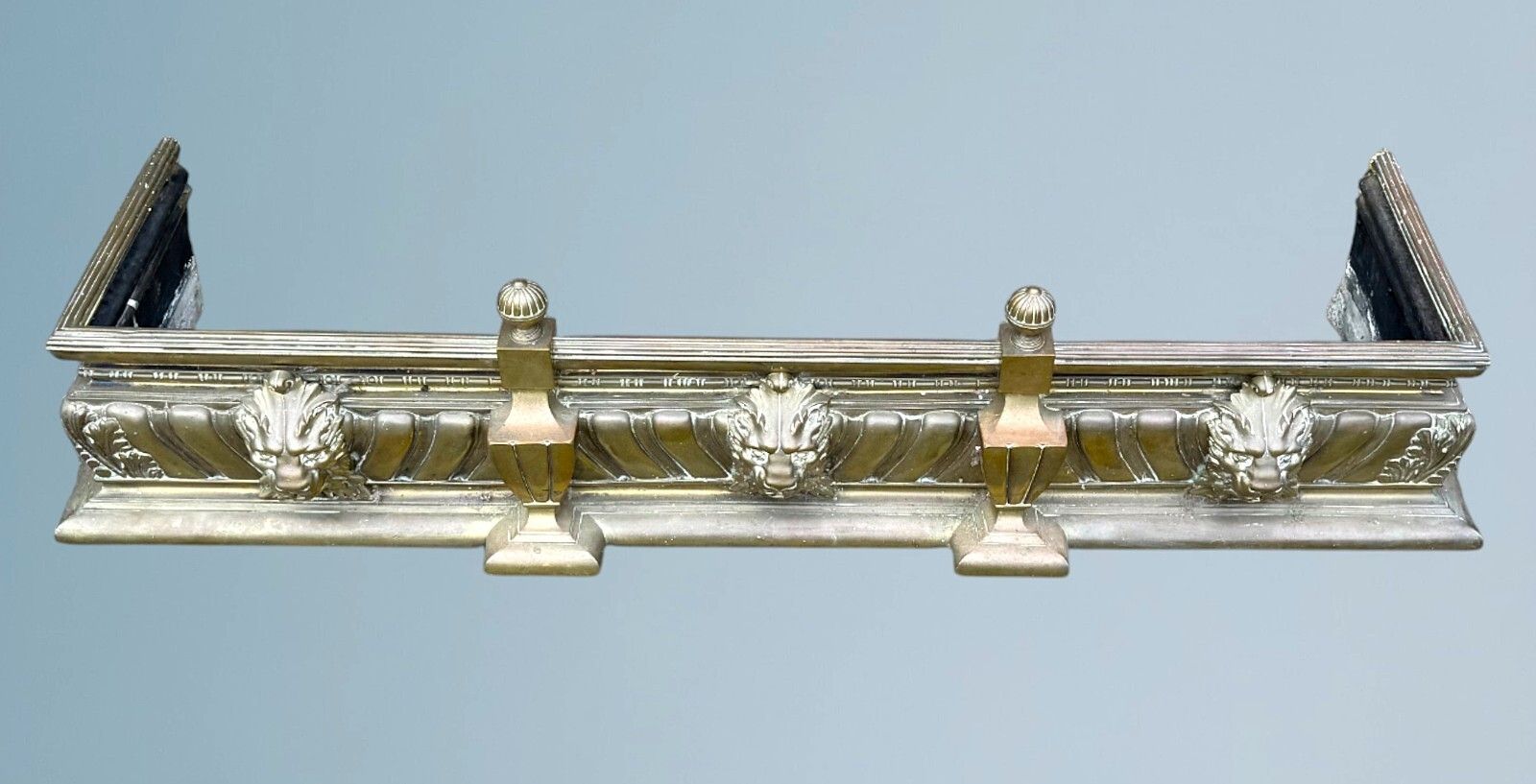 Large 19th Century Country House Brass Fender