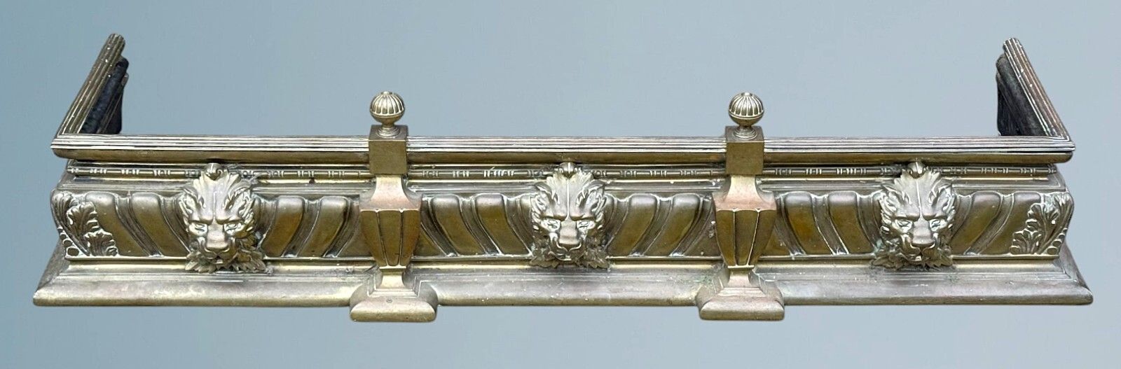 Large 19th Century Country House Brass Fender photo furniture