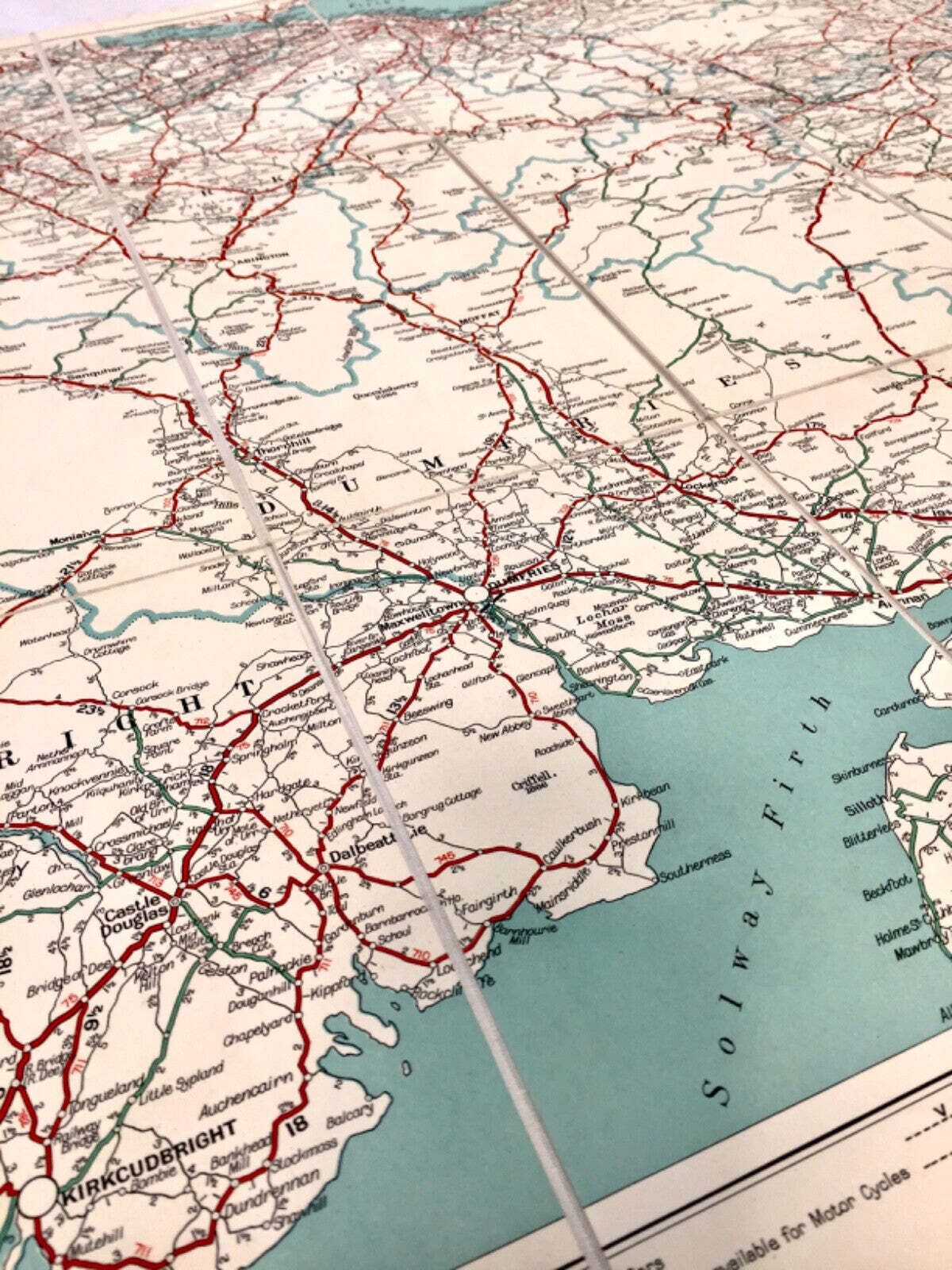 Antique Leather Cased Set Of Firestone Mileage Maps For England & Wales C.1910 photo buy