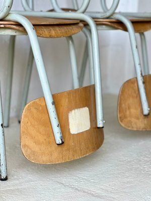 photo buy Vintage School Chairs, 1970s, Set Of 6