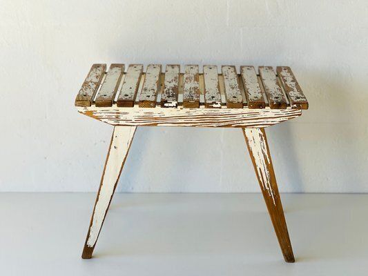 Meubels Vintage Houten Kruk photo