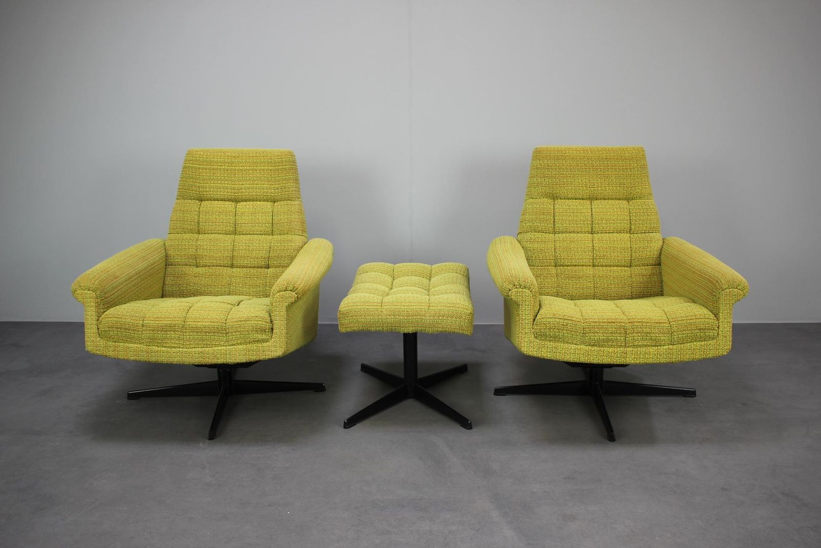 Mid Century Pair Of Armchairs Tabouret By Morávek A Munzar, 1968s, Czsk photo Furniture