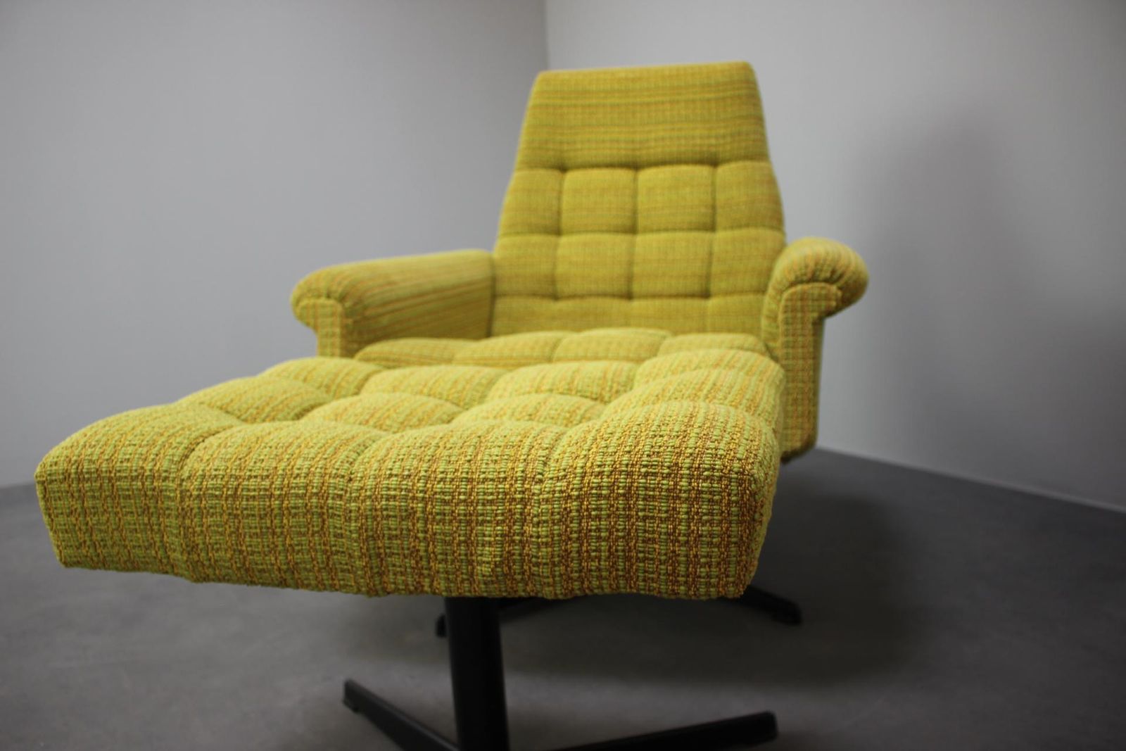 Furniture Mid Century Pair Of Armchairs Tabouret By Morávek A Munzar, 1968s, Czsk photo