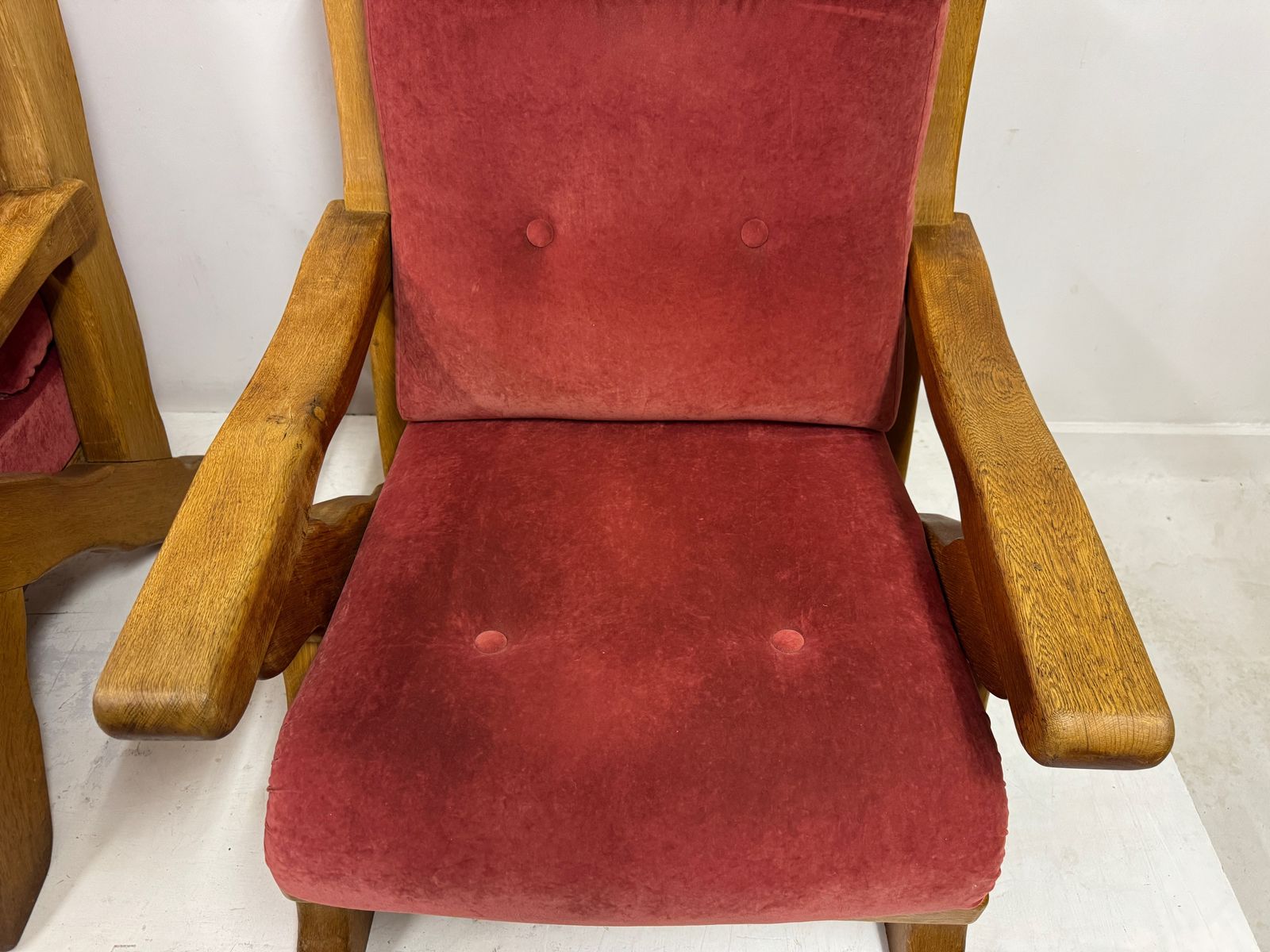 Pair Of 1960s Belgian Brutalist Armchairs photo furniture