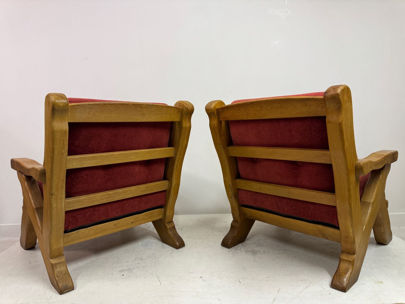 Pair Of 1960s Belgian Brutalist Armchairs photo Furniture