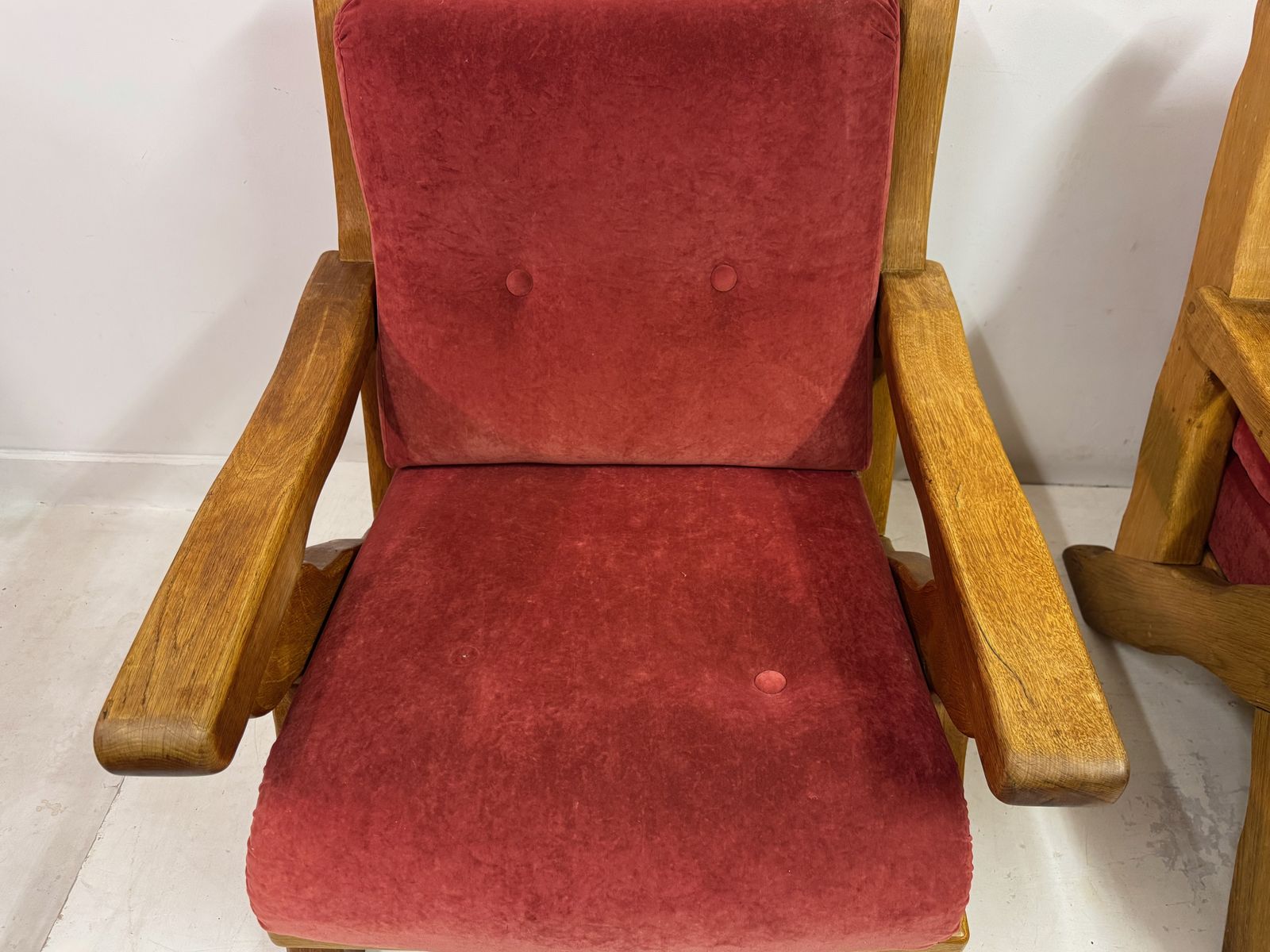 Pair Of 1960s Belgian Brutalist Armchairs photo buy