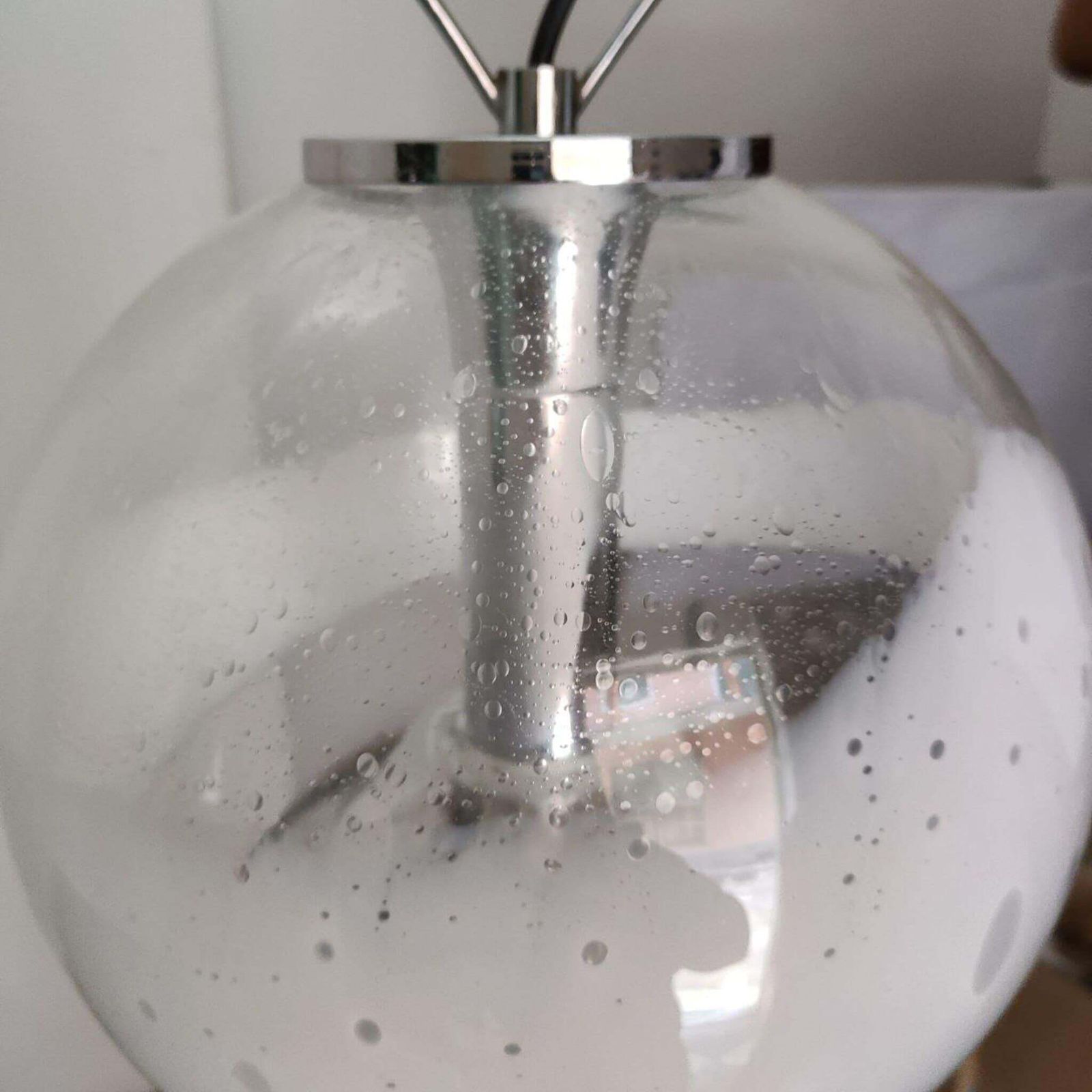 Mid Century Modern Murano Glass Chandelier By Gino Poli, Italy, 1970s photo vinterior
