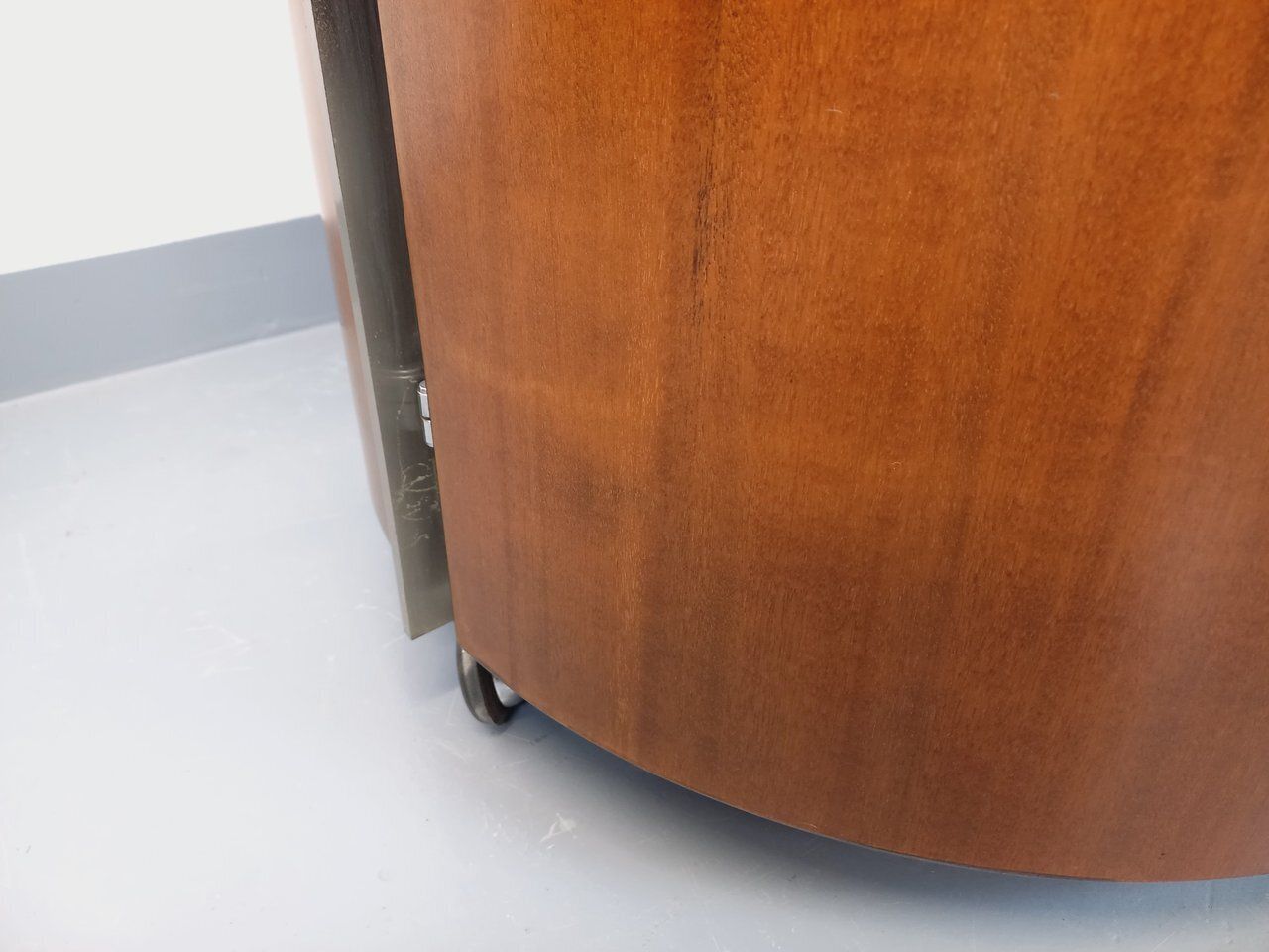 Round Coffee Table With Swivel Bar By Eugenio Gerli For Tecno In Teak photo 4534.0
