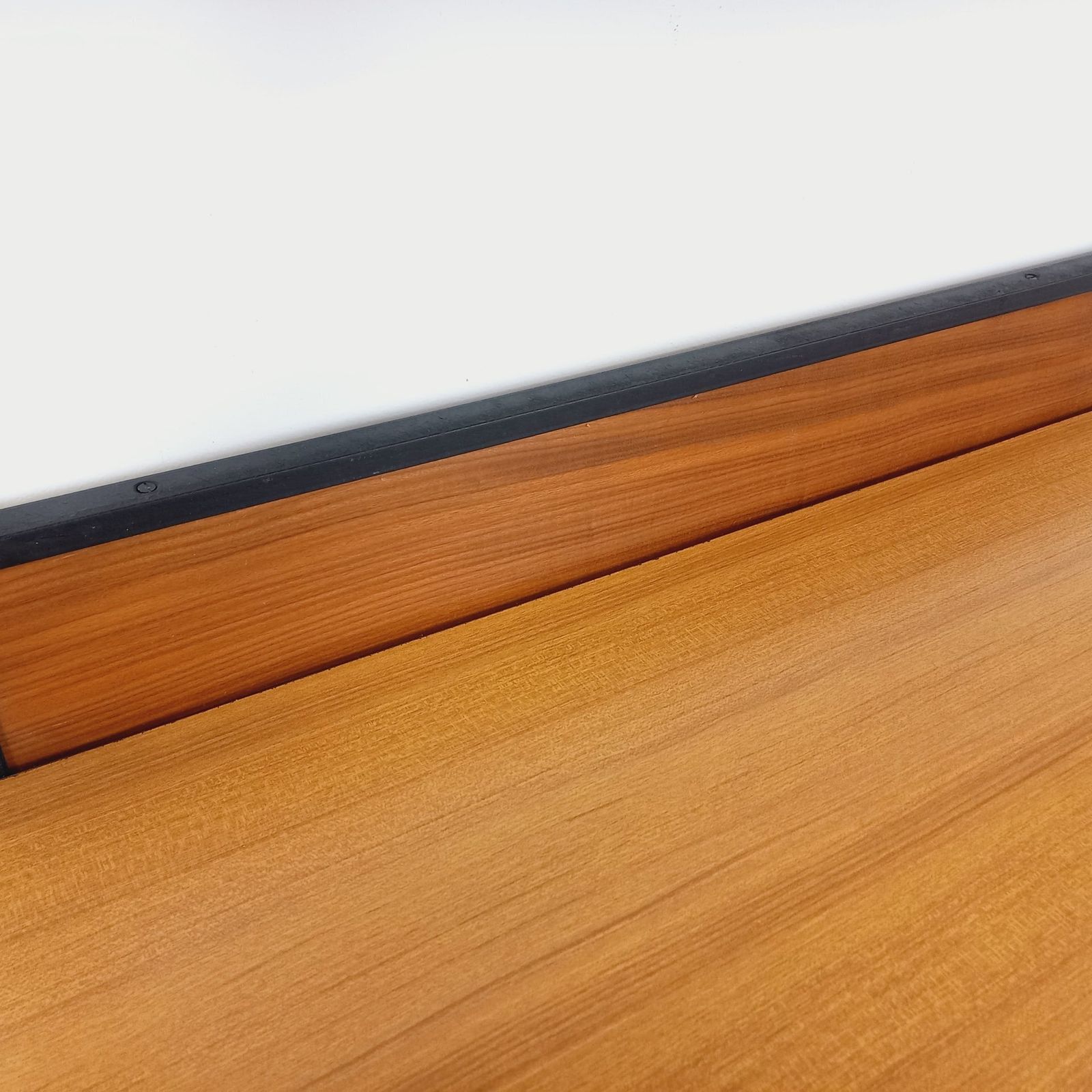 Desk With String Bookcase In Teak, Metal And Melamine photo Furniture