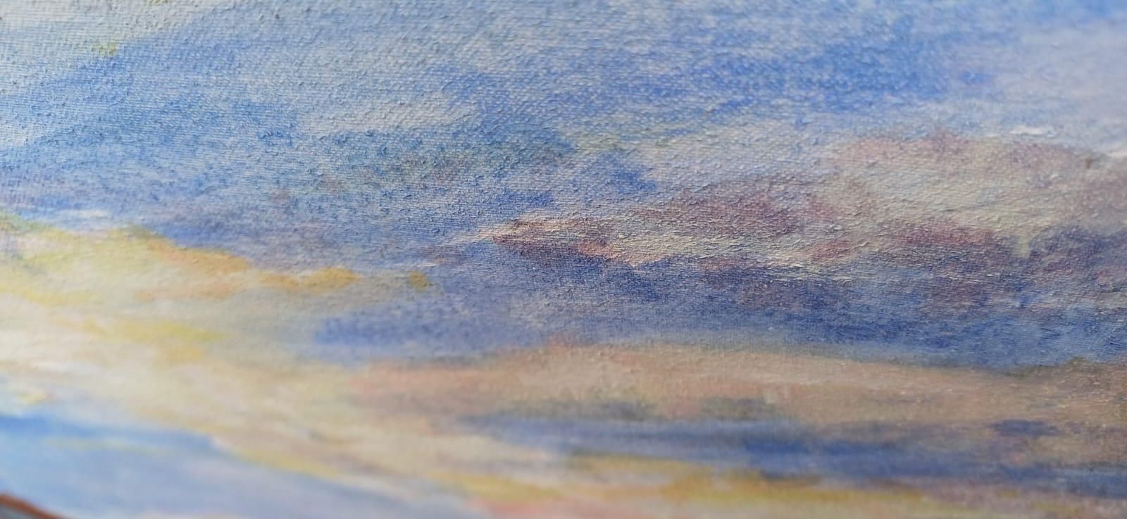 Original Acrylic Painting On Canvas Of Joyful Child Running In Nature | Whimsical Icarus Inspired Art | Impressionist Painting 81 X 59cm photo Art