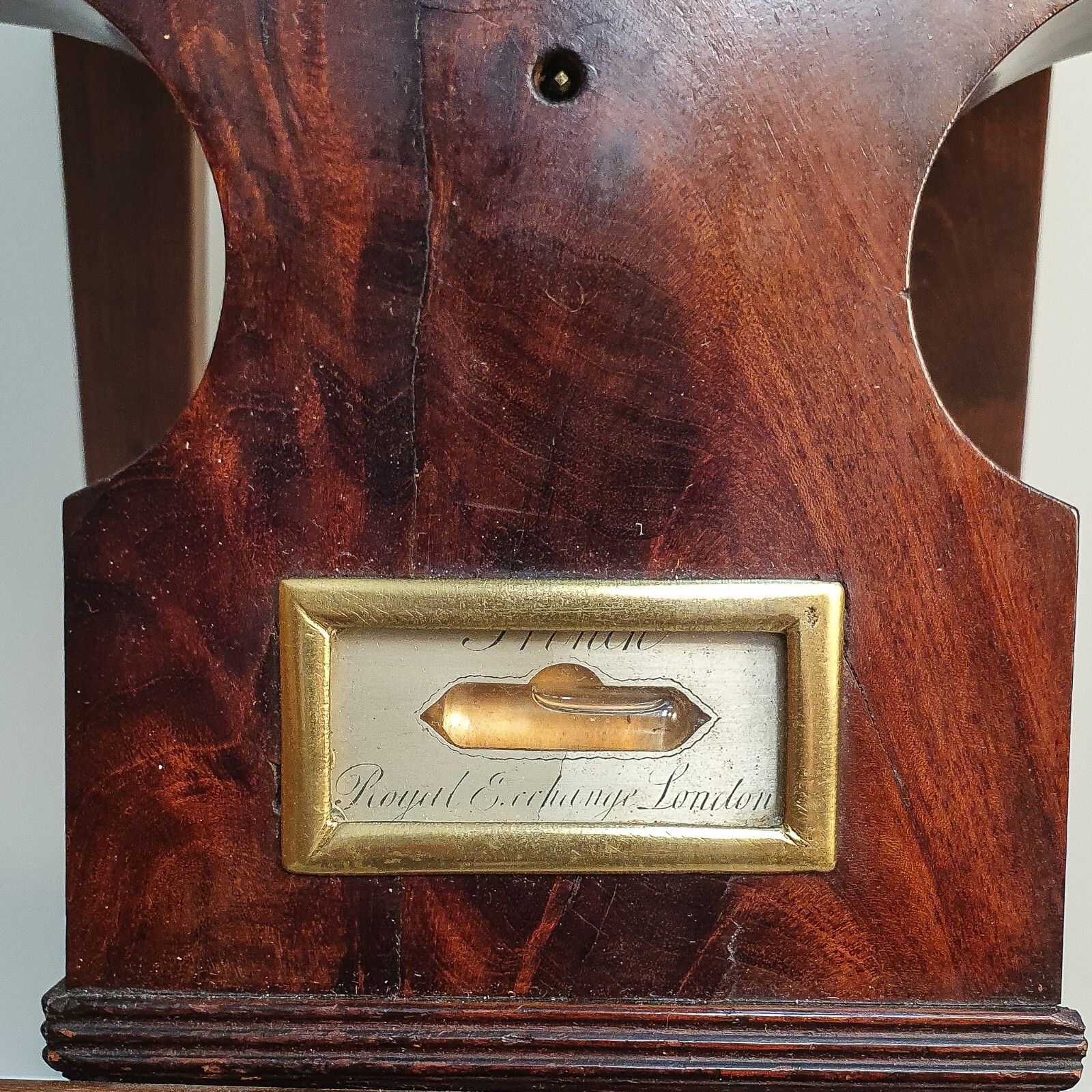 Home Decor Barometer George The III French Royal Exchange London Mahogany Cased Barometer photo