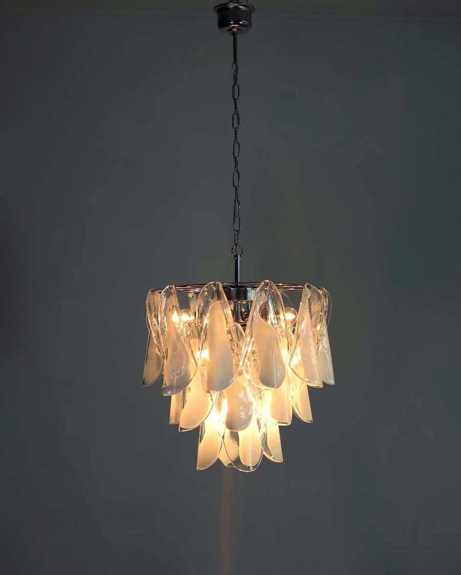 Italian Vintage Murano Chandelier   Mazzega   23 "Rondini" Glass photo 590.0