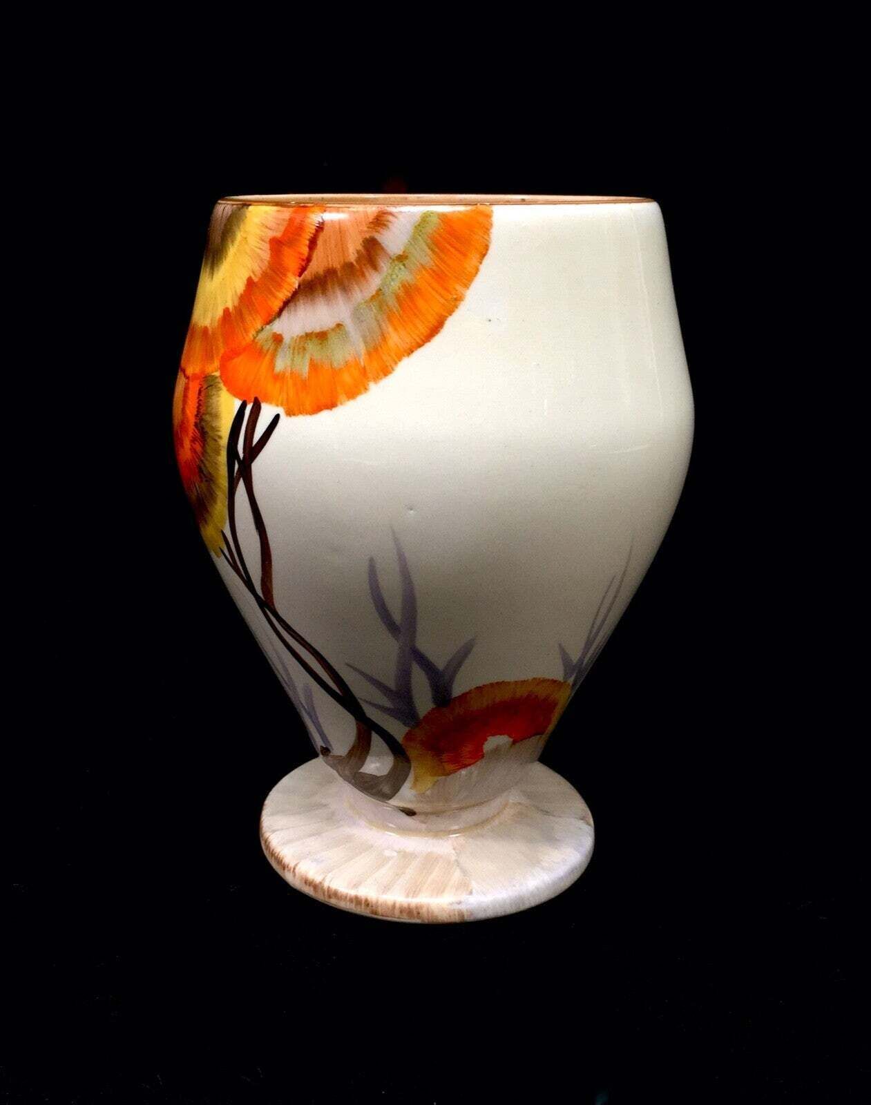 Antique Clarice Cliff   Rhodanthe Shape 363 Vase Art Deco Pottery Bizarre C1934 photo vinterior