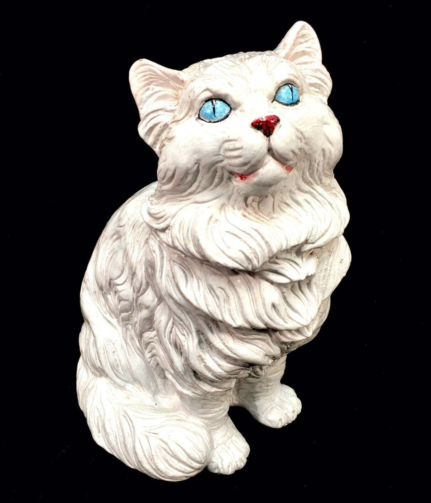 Vintage 1960s Italian Ceramic Pottery Cat Kitten Statue / Antique / Mid Century photo 395.0