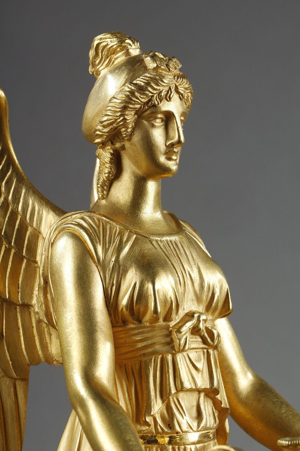photo vinterior Gilt Bronze And Griotte Red Marble Inkwell, Empire Period, Early 19th Century