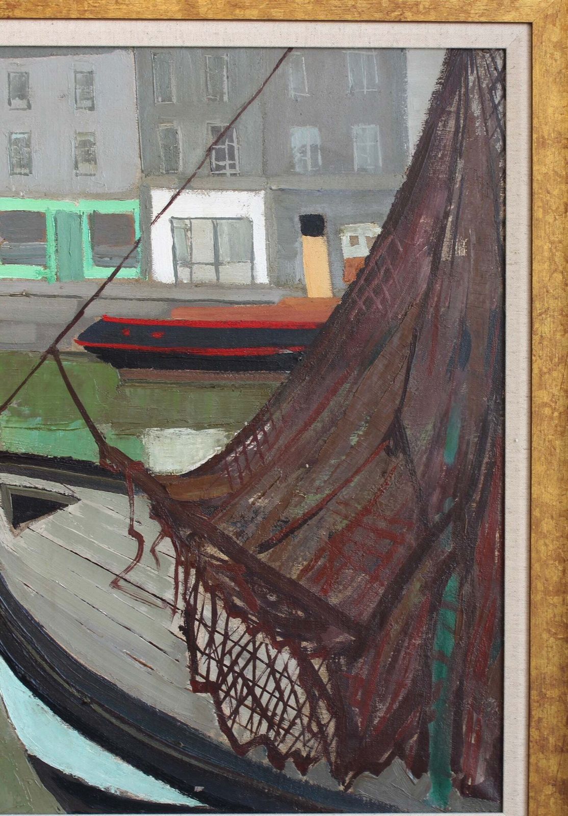 The Port Of Honfleur' By Julien Varlet (1958) photo Art