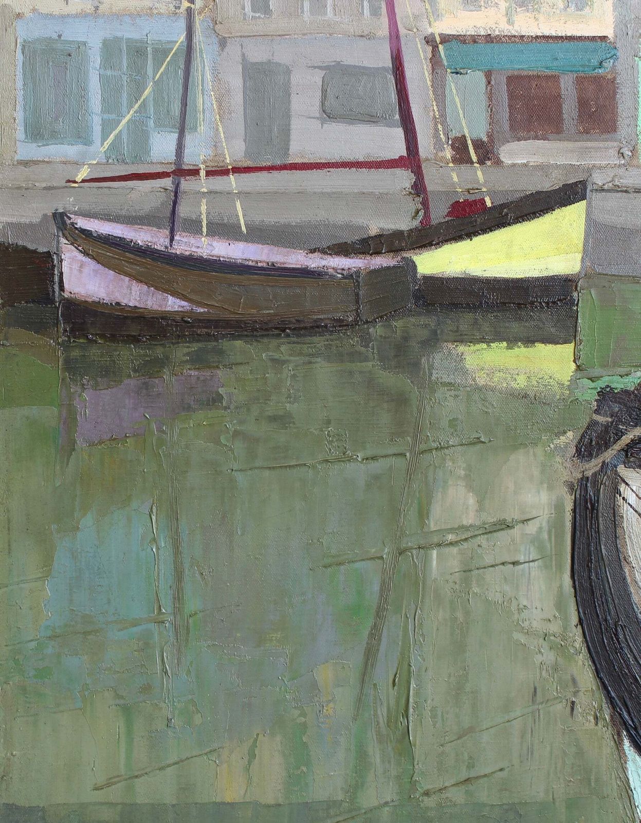photo buy The Port Of Honfleur' By Julien Varlet (1958)