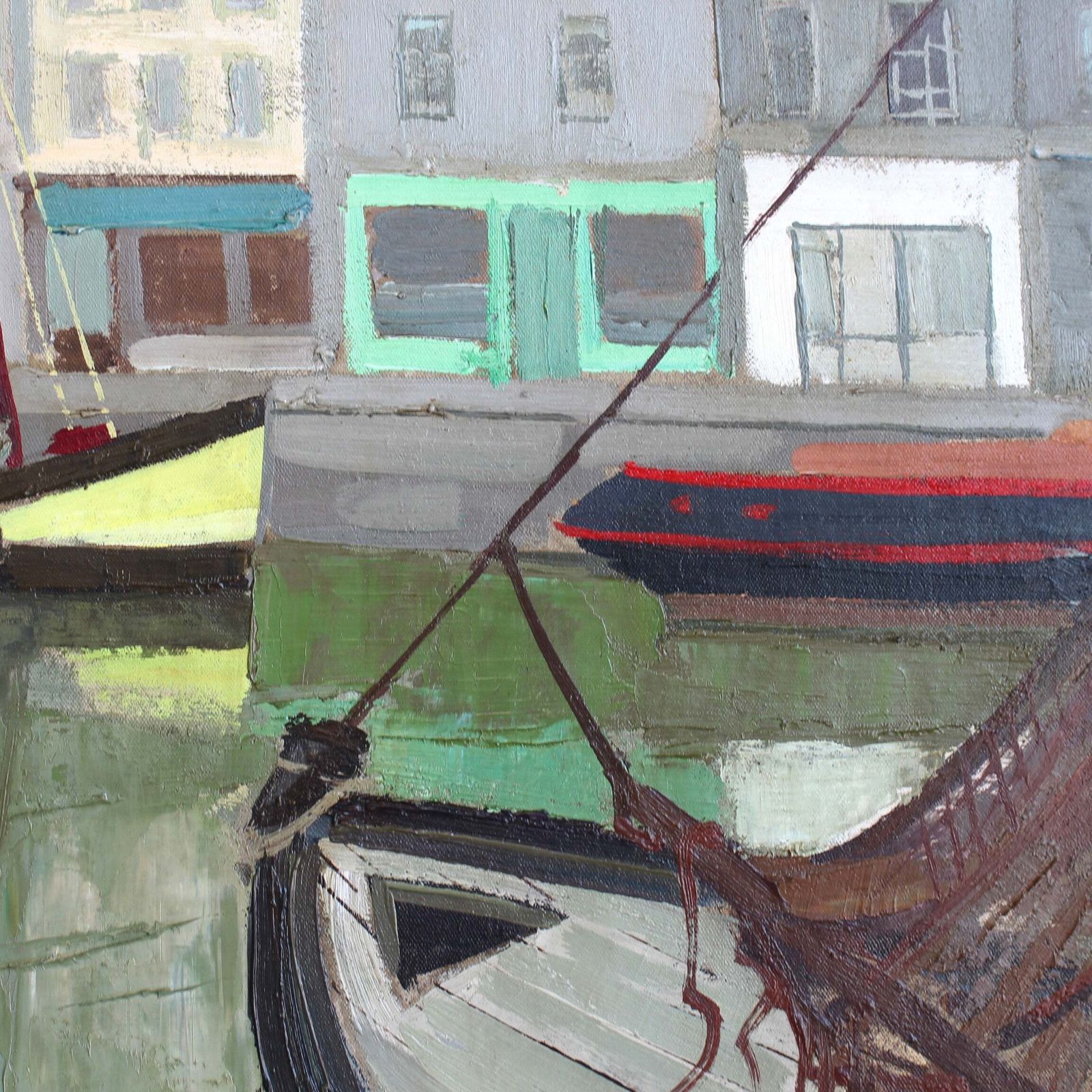 photo vintage The Port Of Honfleur' By Julien Varlet (1958)