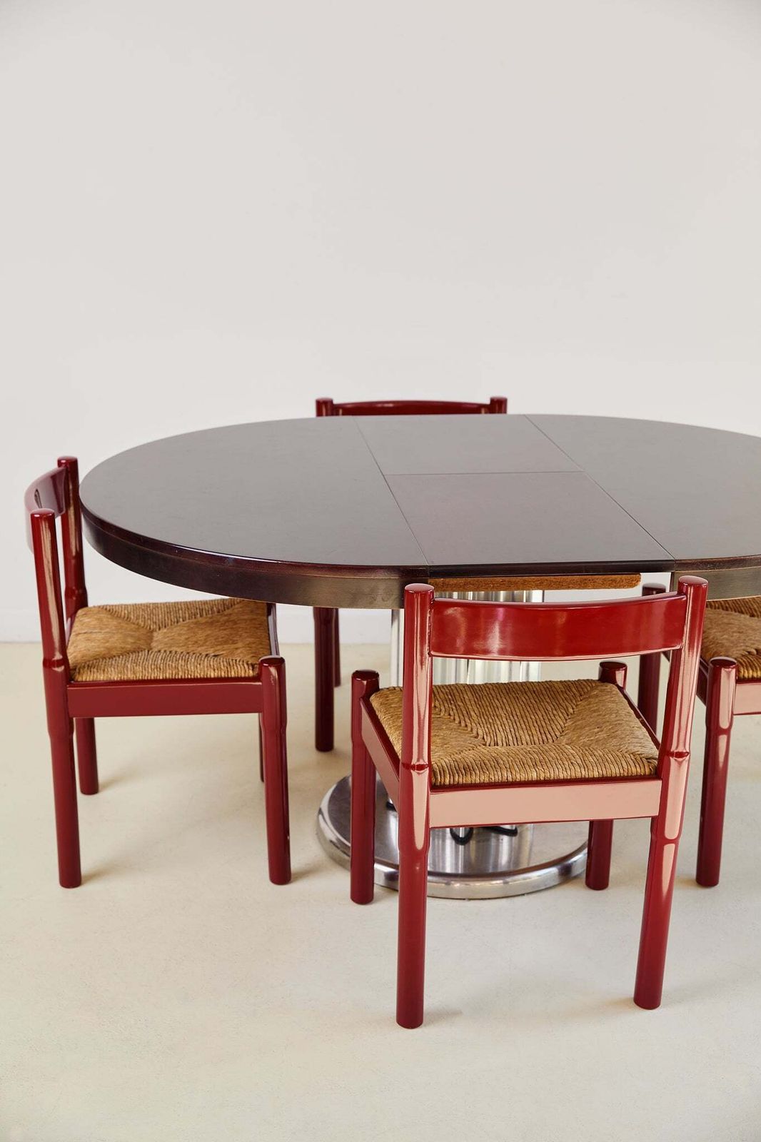 Extendable Chrome Base Dining Table In The Mannor Of Willy Rizzo photo Furniture