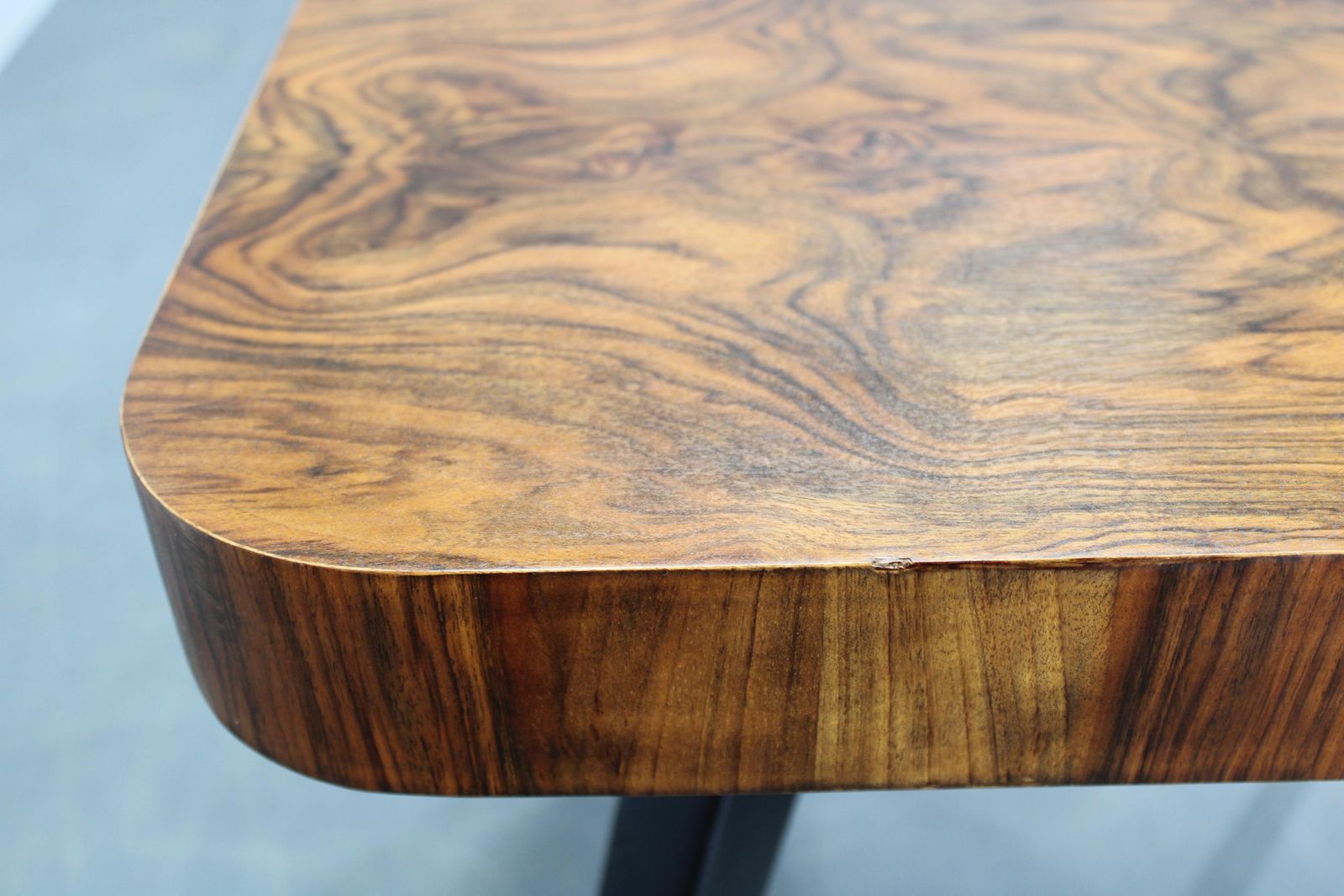 photo for sale 1940 Jindrich Halabala "Spider" Coffee Table In Walnut Finish, Czechoslovakia