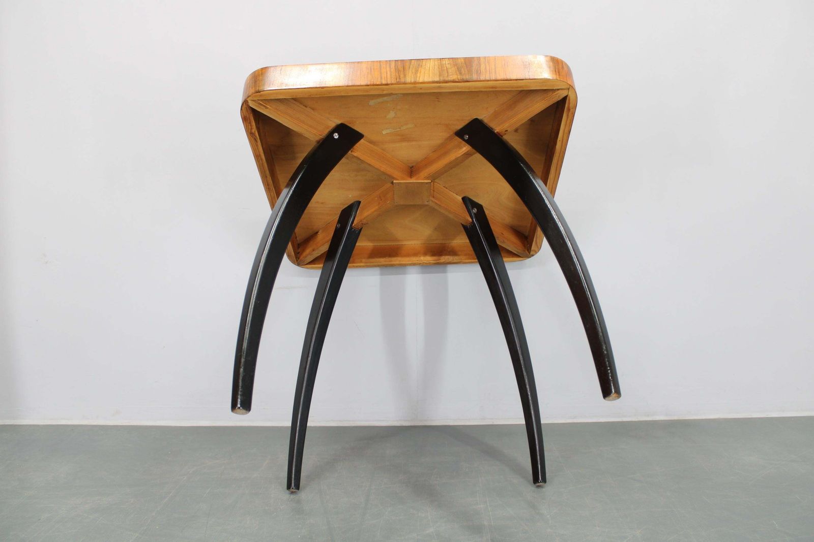 photo buy 1940 Jindrich Halabala "Spider" Coffee Table In Walnut Finish, Czechoslovakia