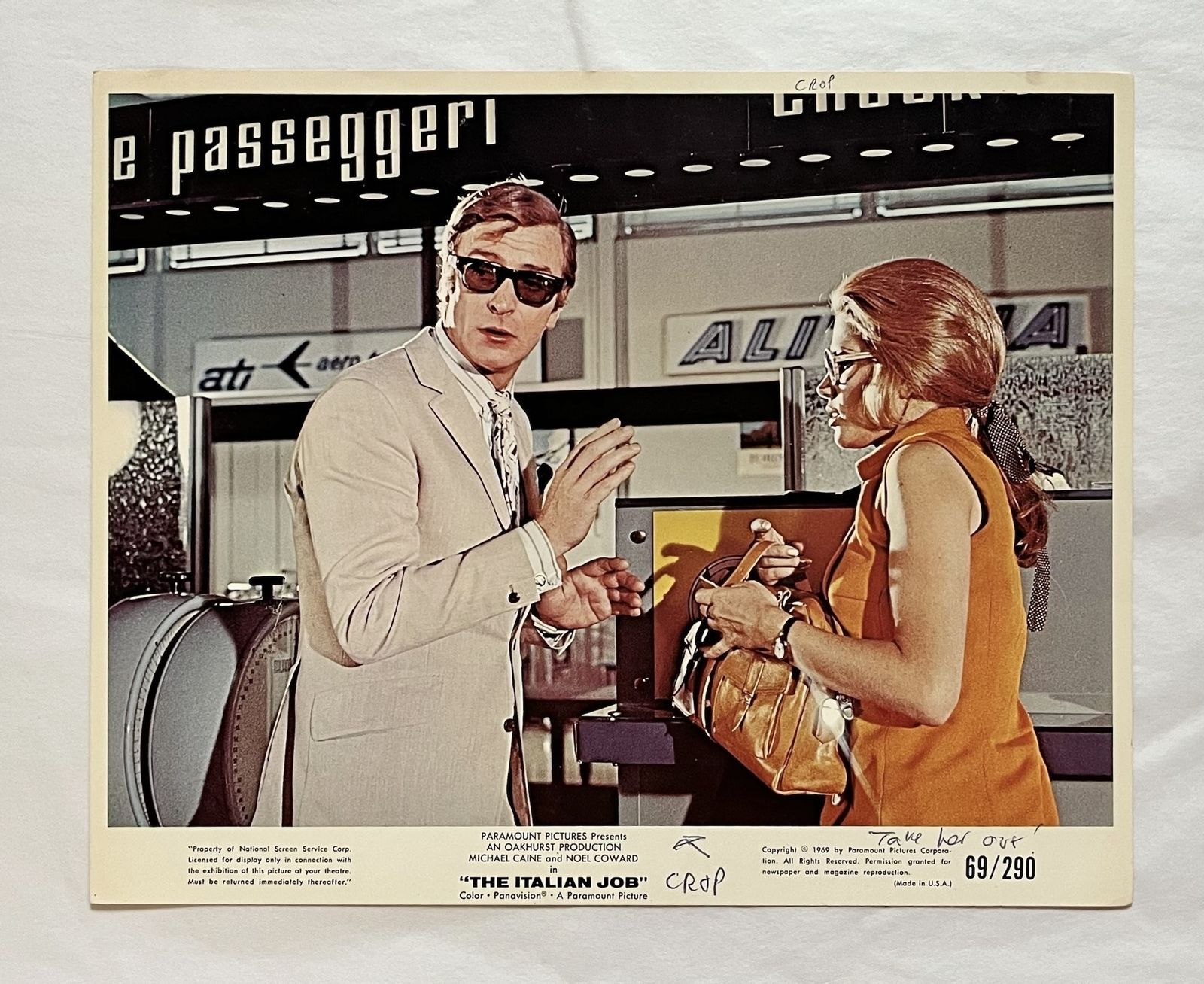 The Italian Job   Original 1969 Lobby Card photo Art
