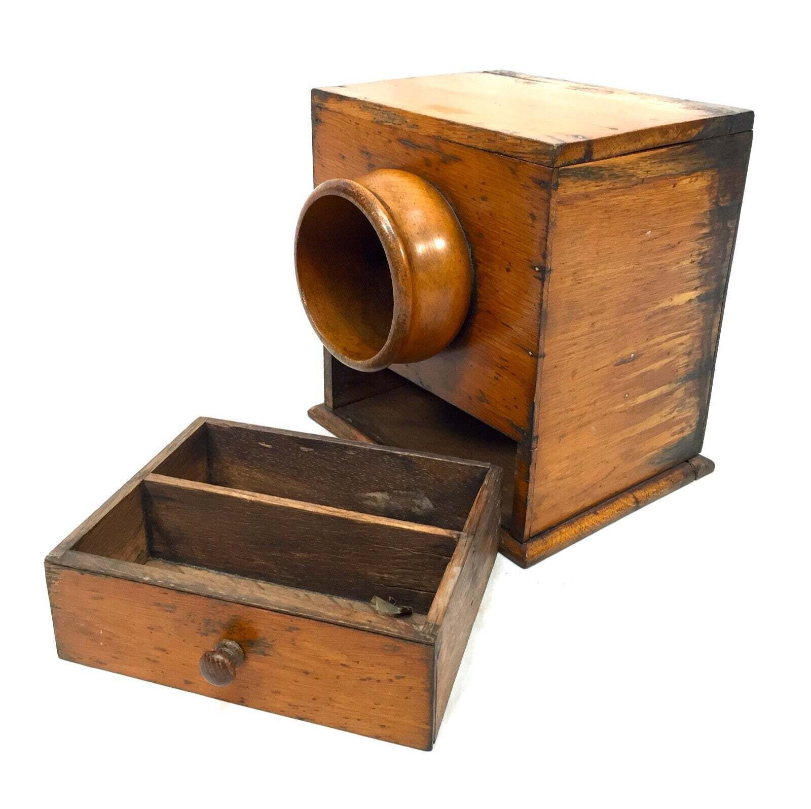 Antique 19th Century Victorian Wooden Secret Masonic Ballot Box / Voting C.1880 photo Home Decor
